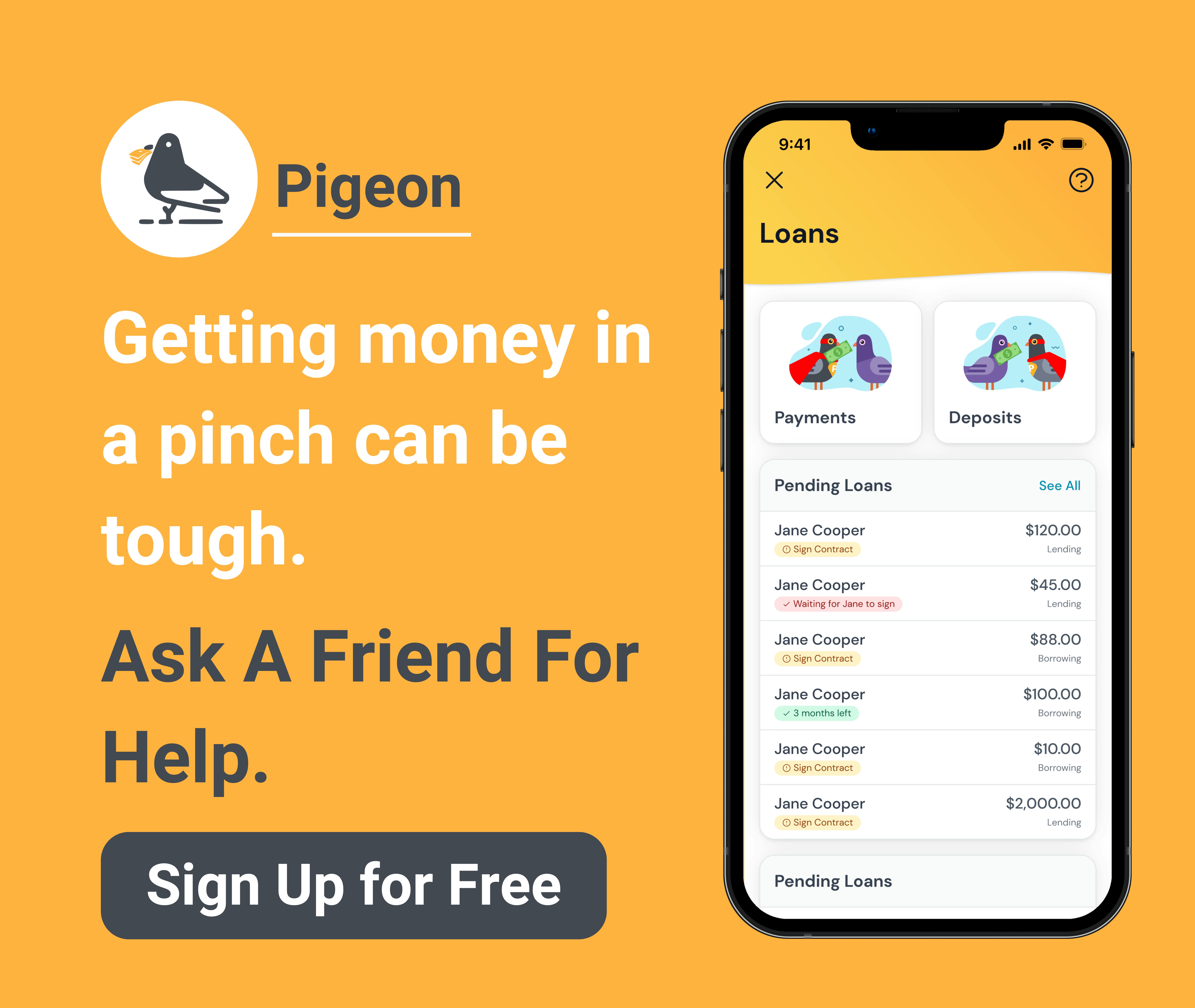 Pigeon CTA - Getting Money In a Pinch