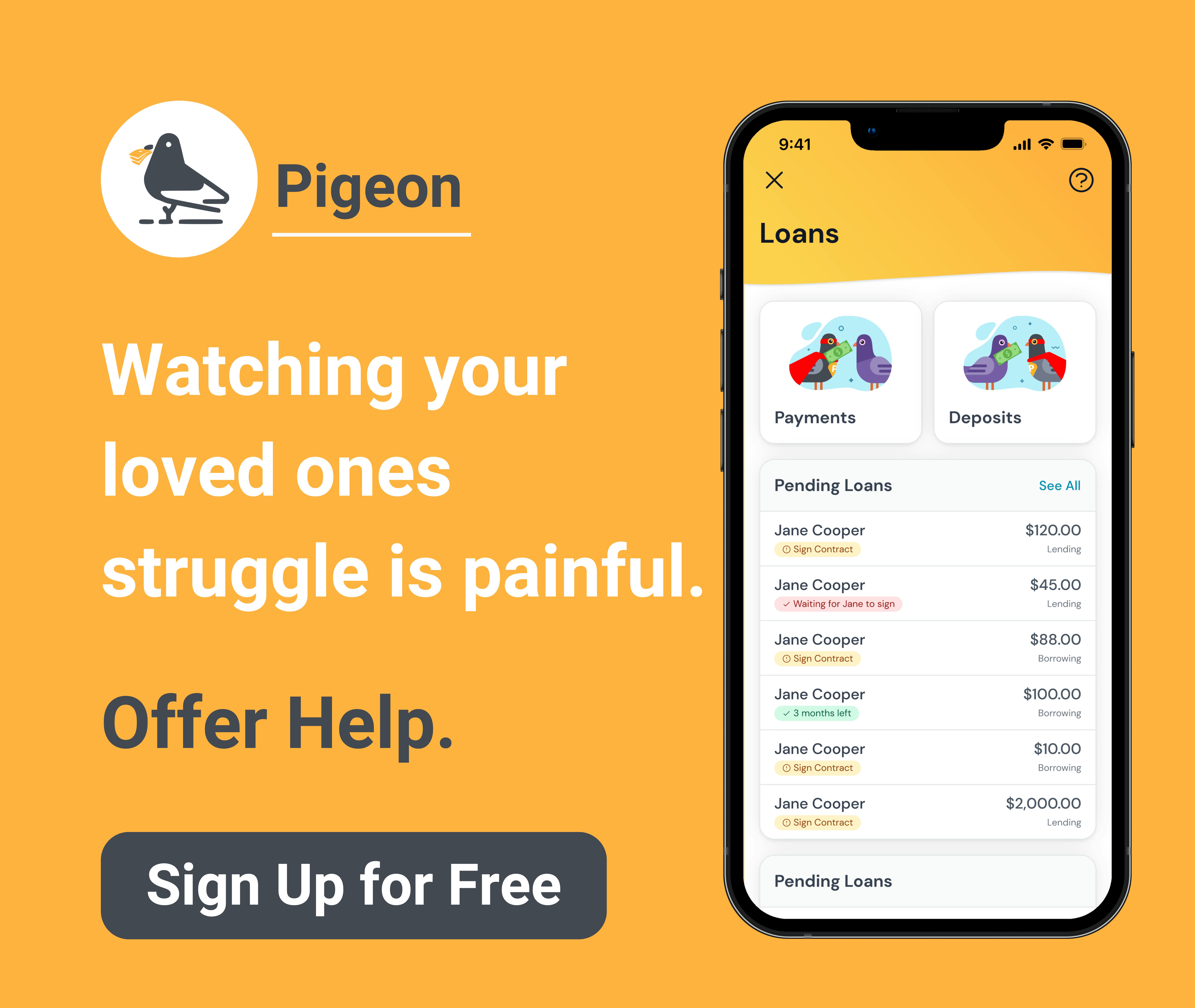 Pigeon CTA - Watching Loved Ones Struggle