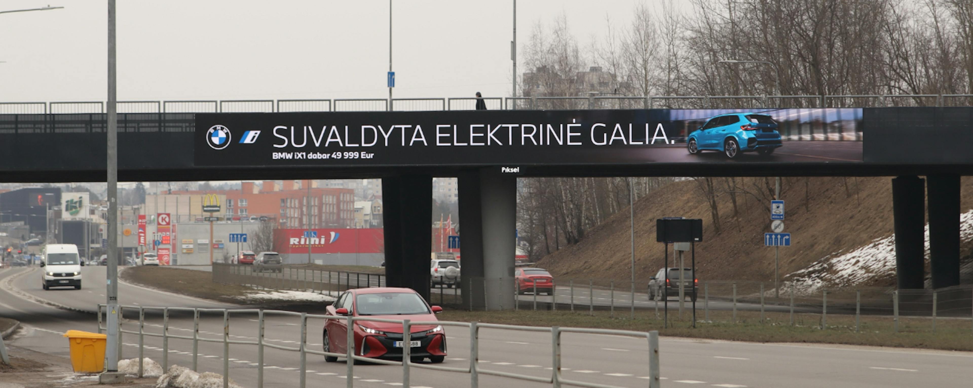 LED ekranai reklamai – „Šeškinės“ ekranas Vilniuje