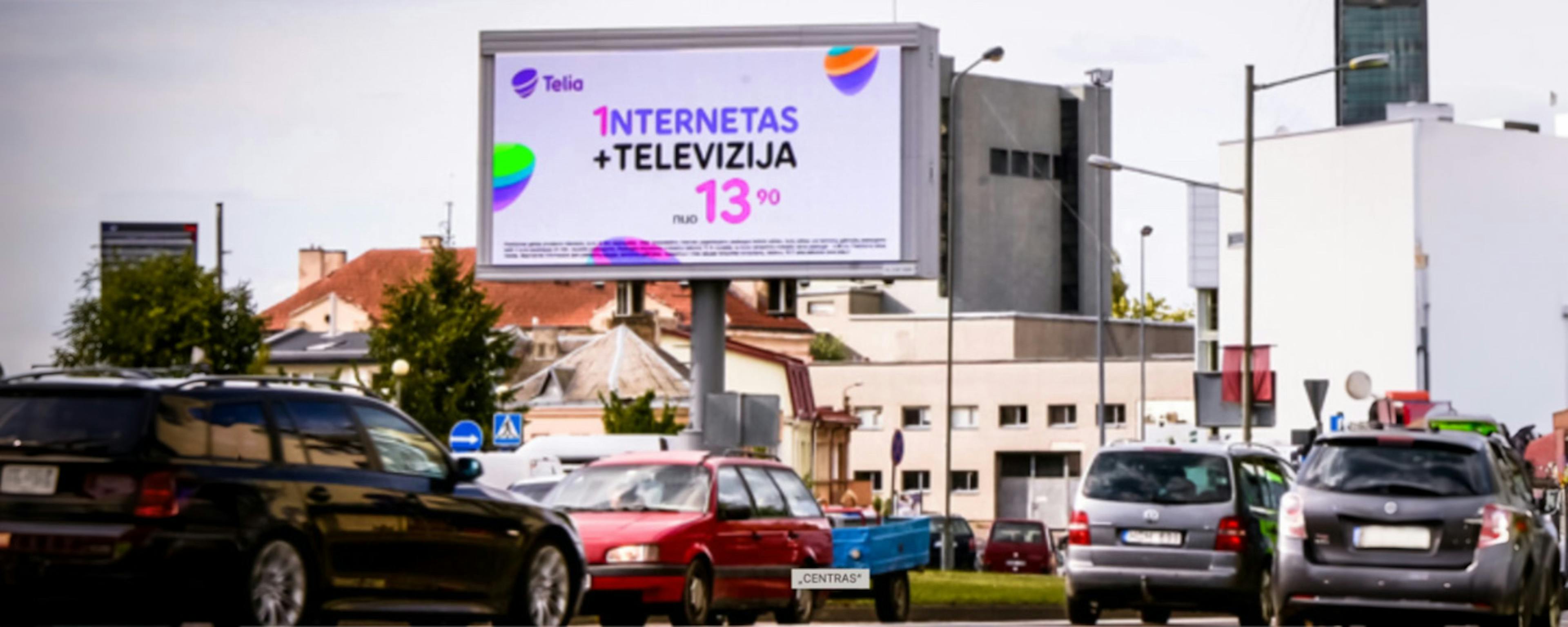 LED ekranas Centras Panevėžyje. Reklama ekranuose, LED ekranai, reklaminiai skydai Panevėžyje.