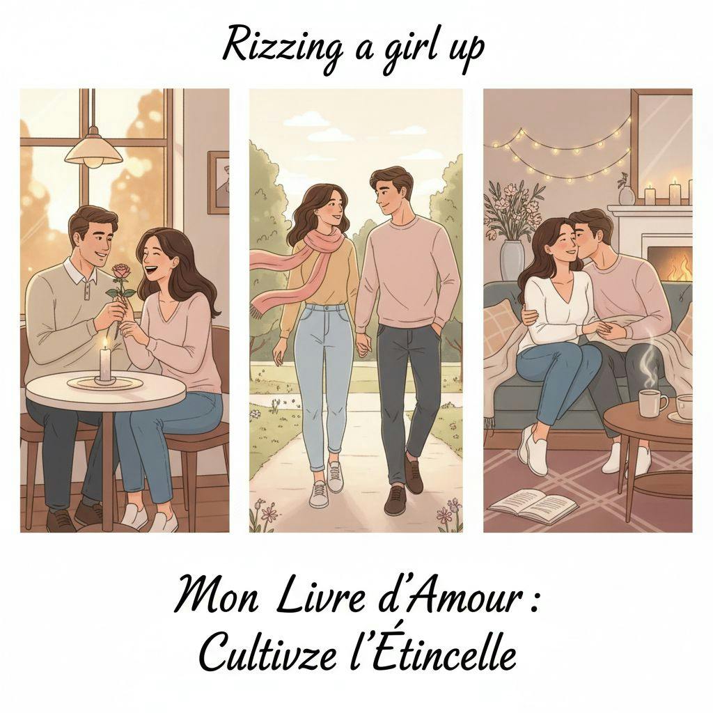 Beautiful illustration for how to rizz a girl up