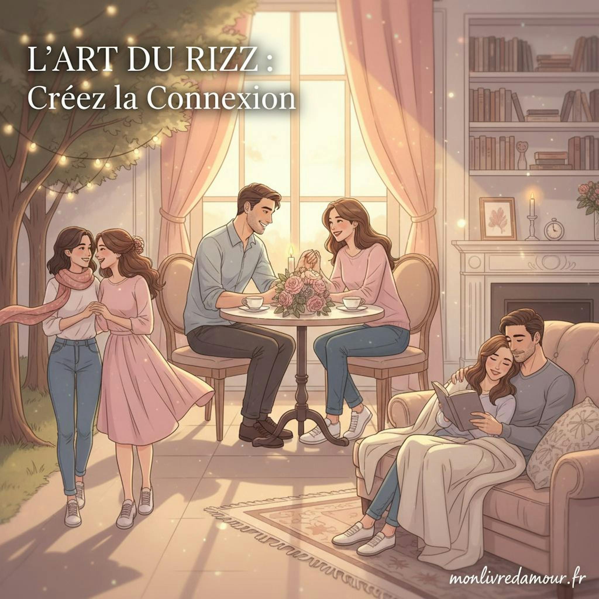 Beautiful illustration for how to get rizz