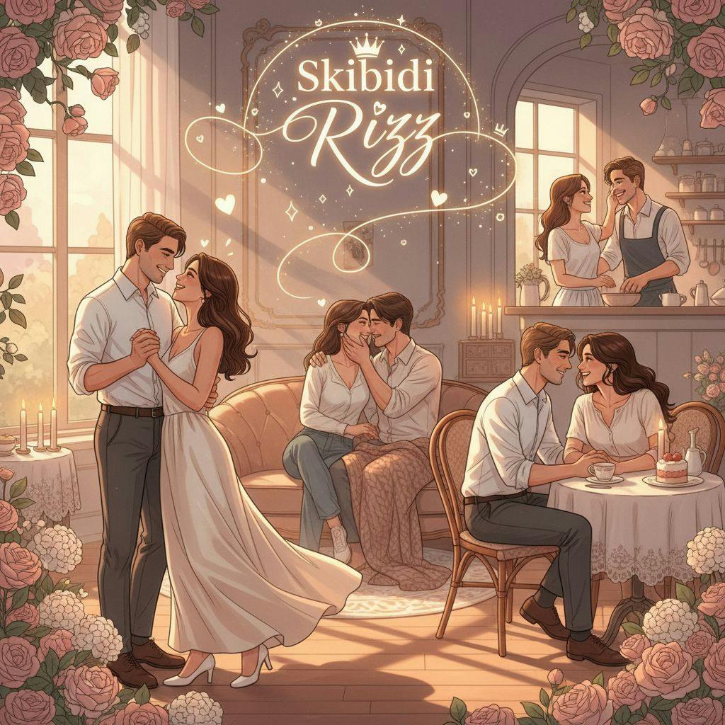 Beautiful illustration for what does skibidi rizz mean