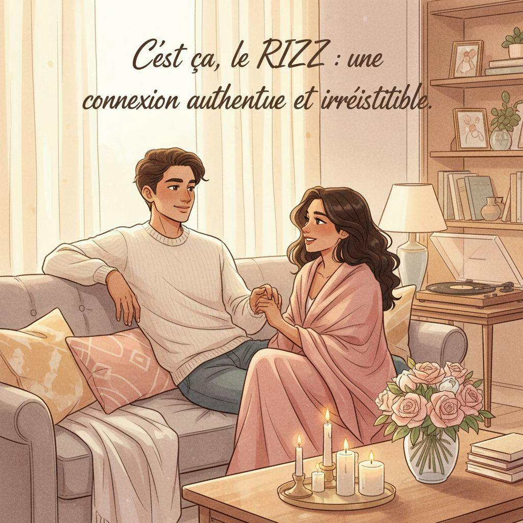 Beautiful illustration for what is rizz mean