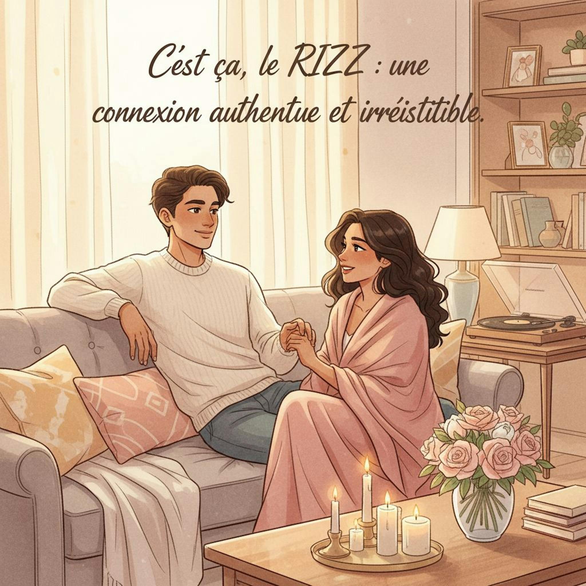 Beautiful illustration for what is rizz mean