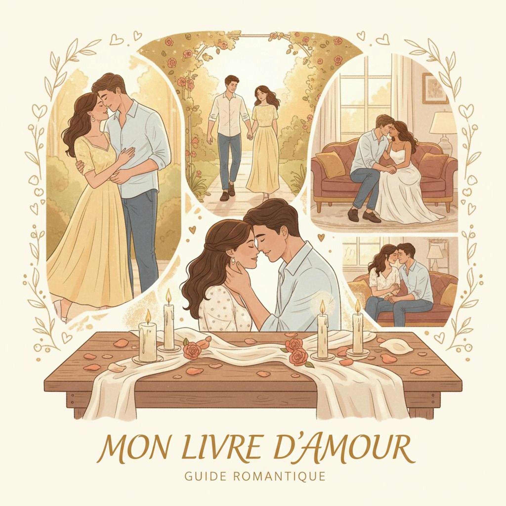 Beautiful illustration for romance guide