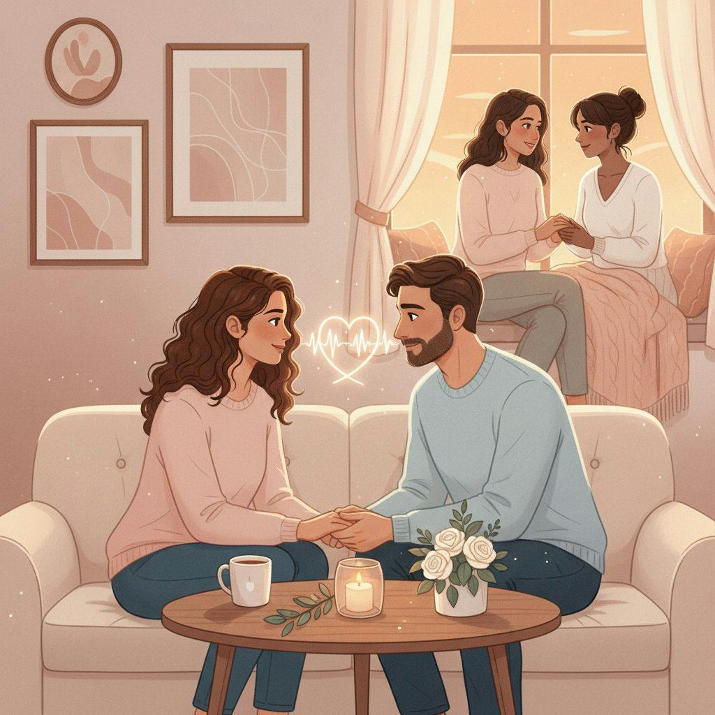 Beautiful illustration for communication in relationships