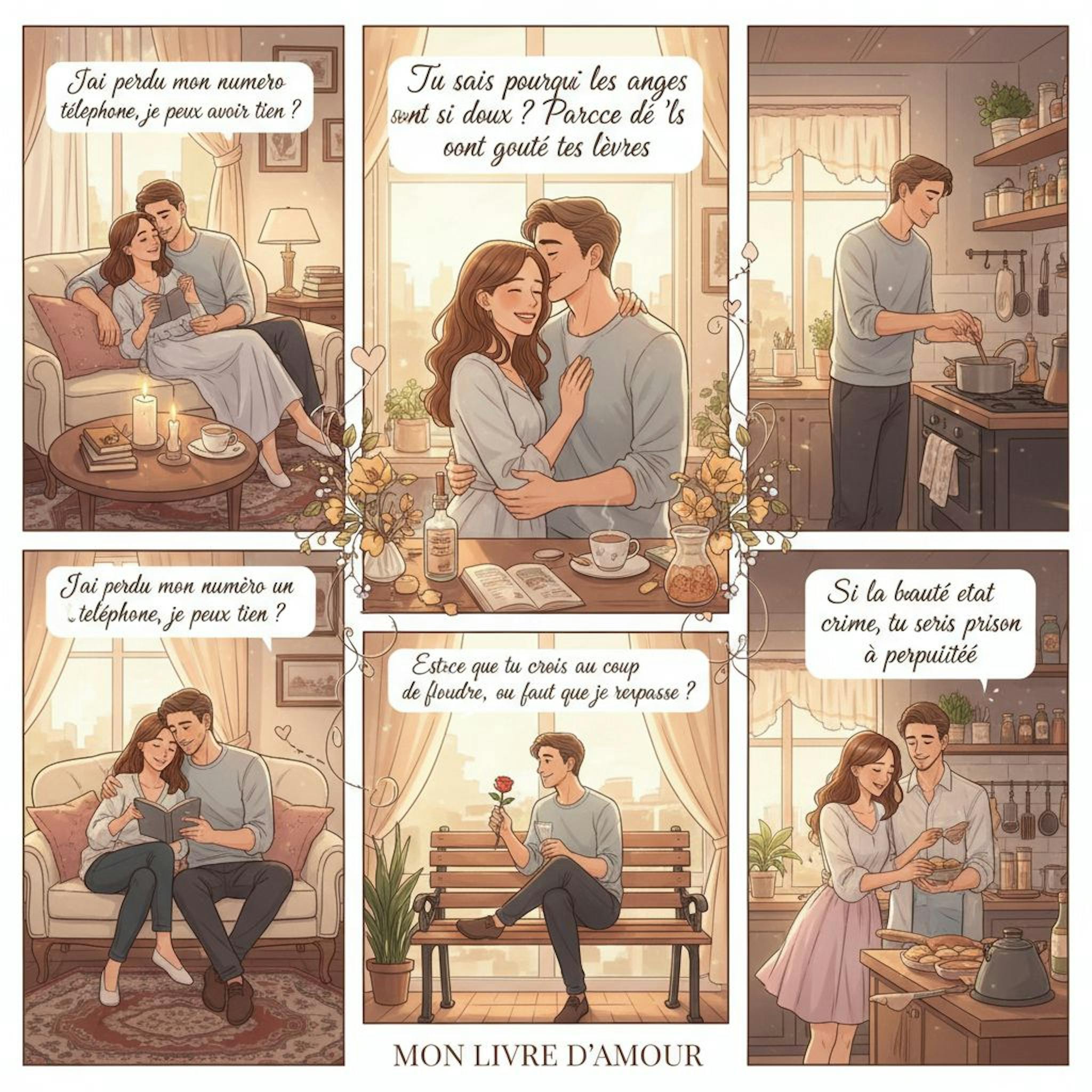 Beautiful illustration for sexual pickup lines