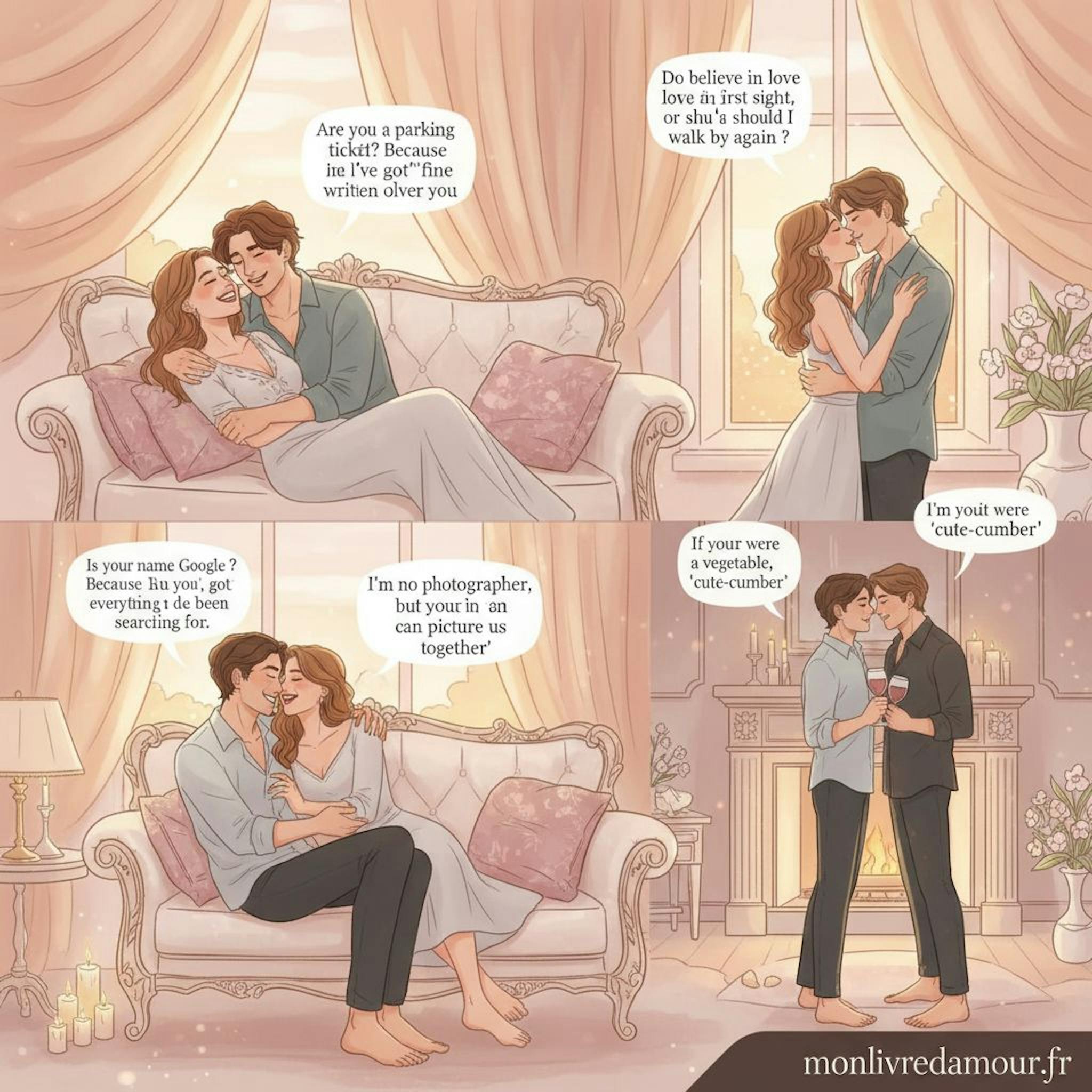 Beautiful illustration for best dirty pickup lines