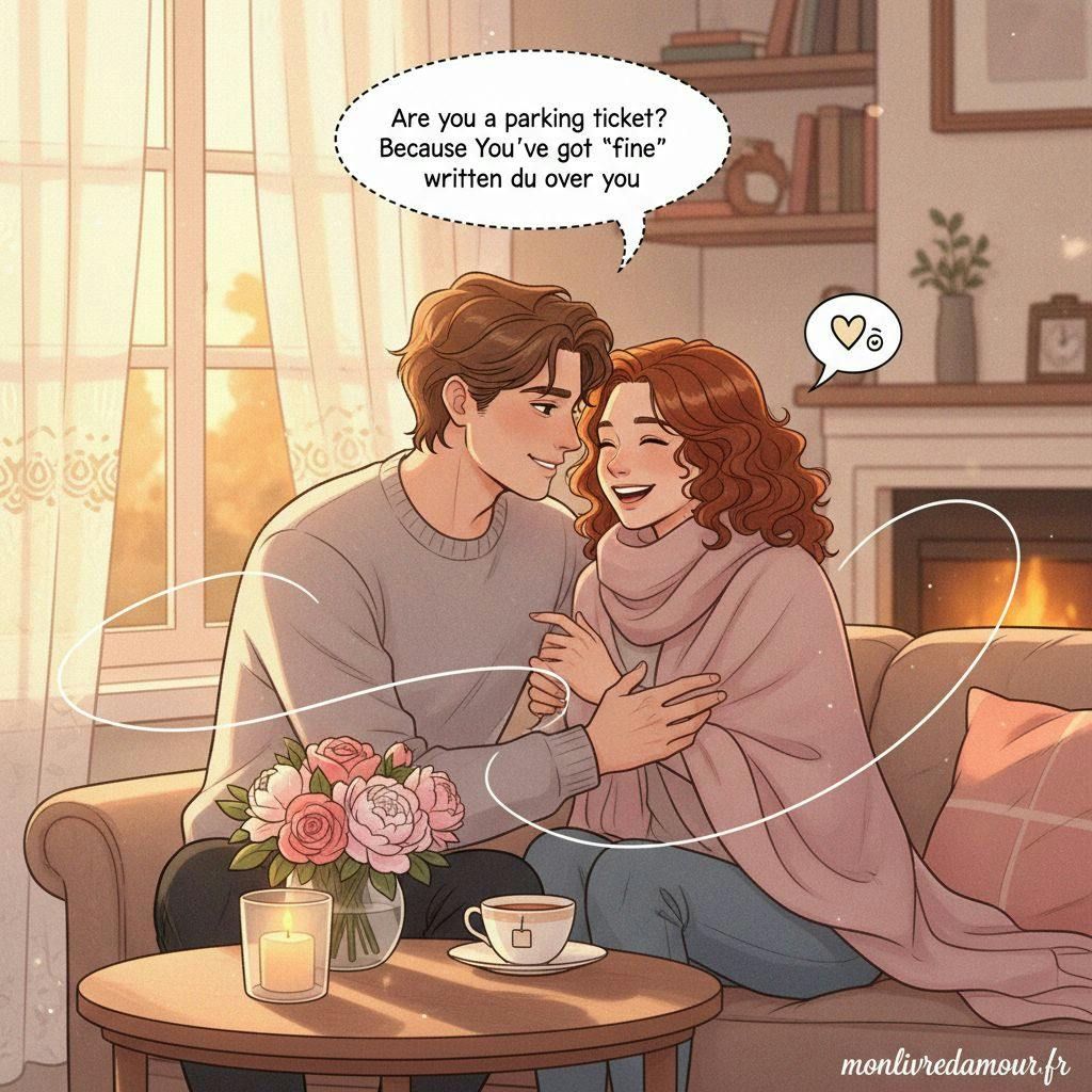 Beautiful illustration for terrible pickup lines
