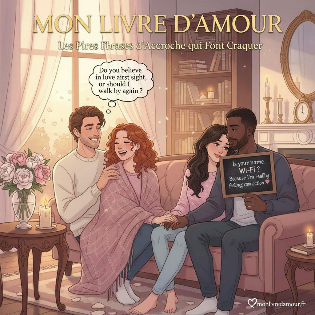 Beautiful illustration for worst pickup lines