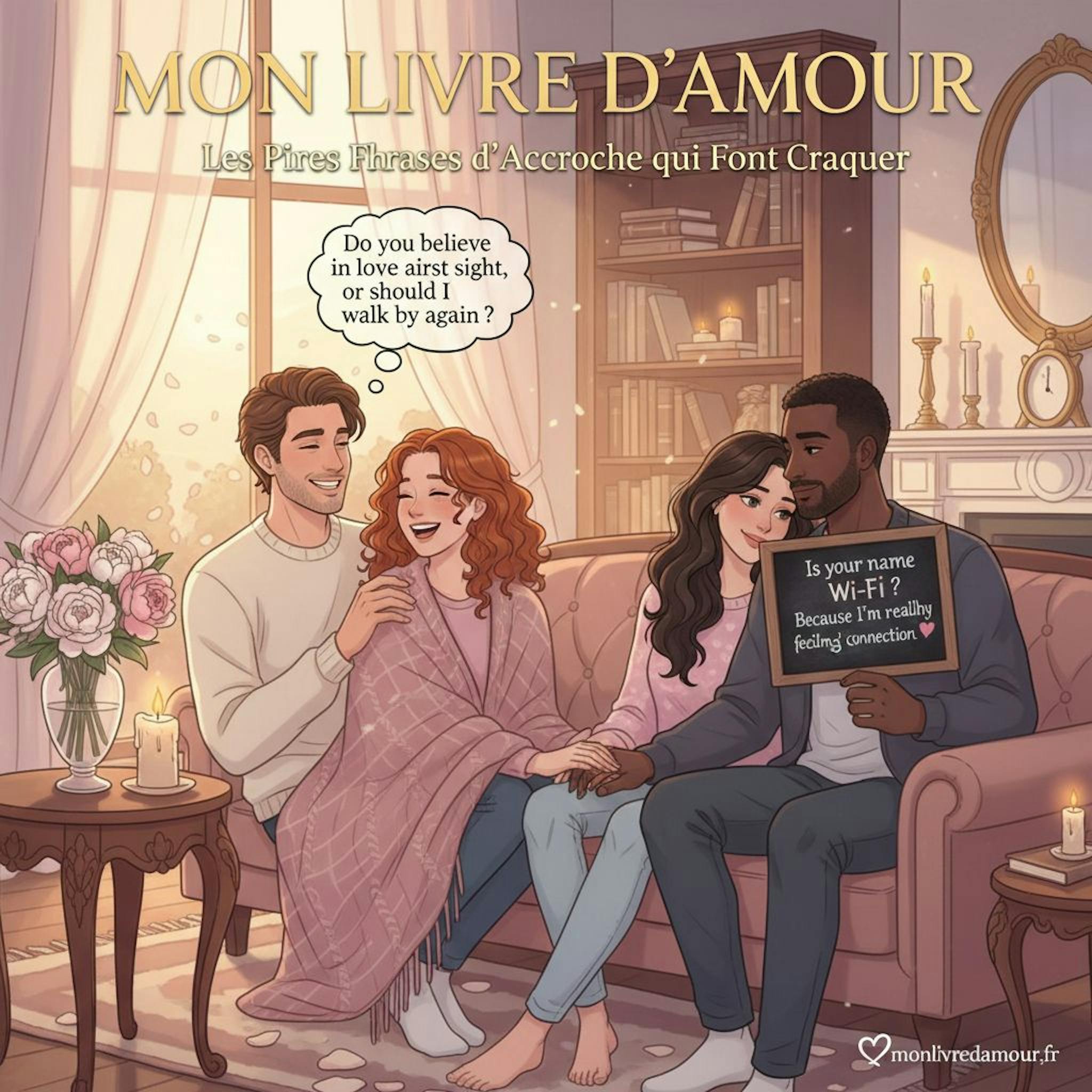 Beautiful illustration for worst pickup lines