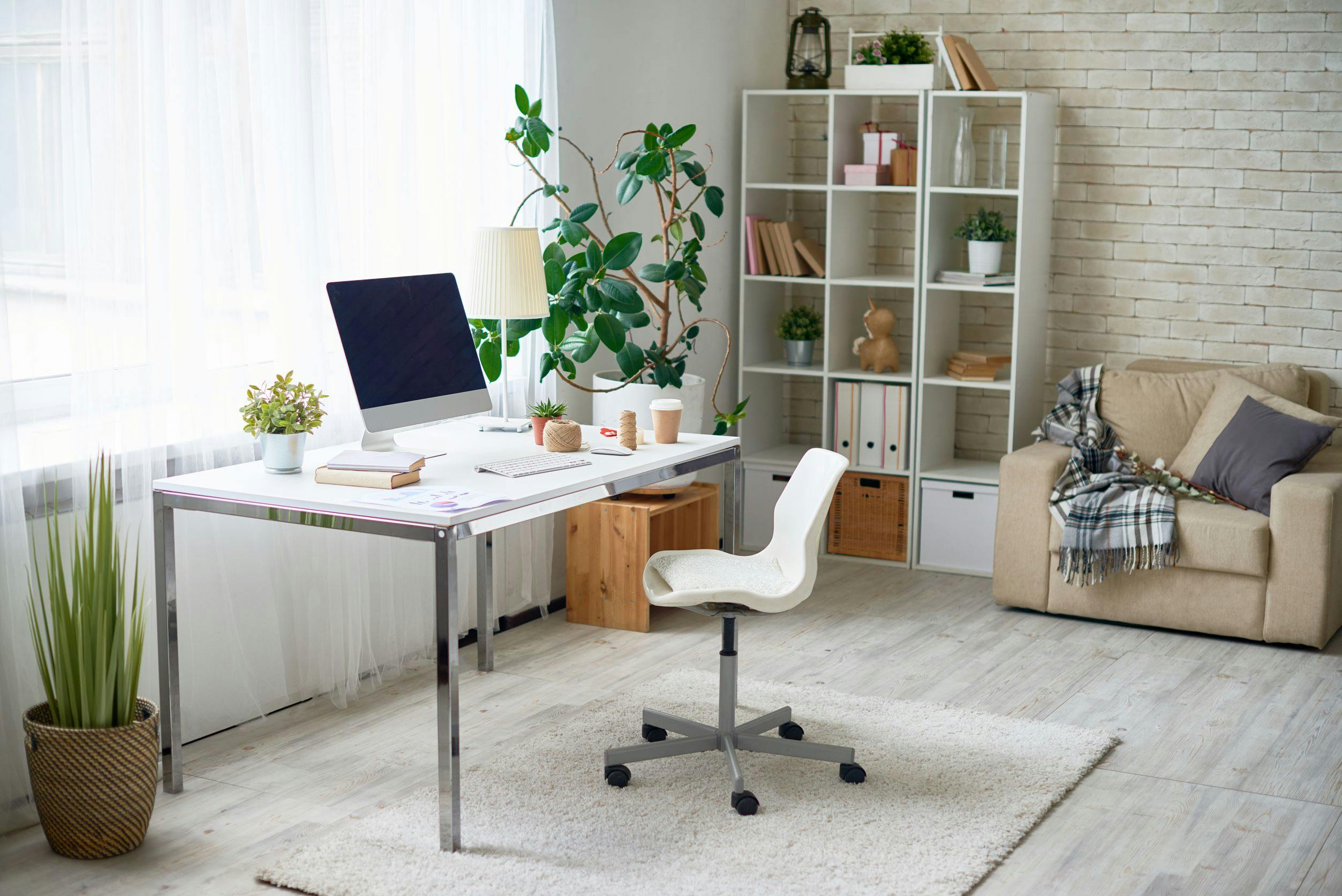 modern home office working from home