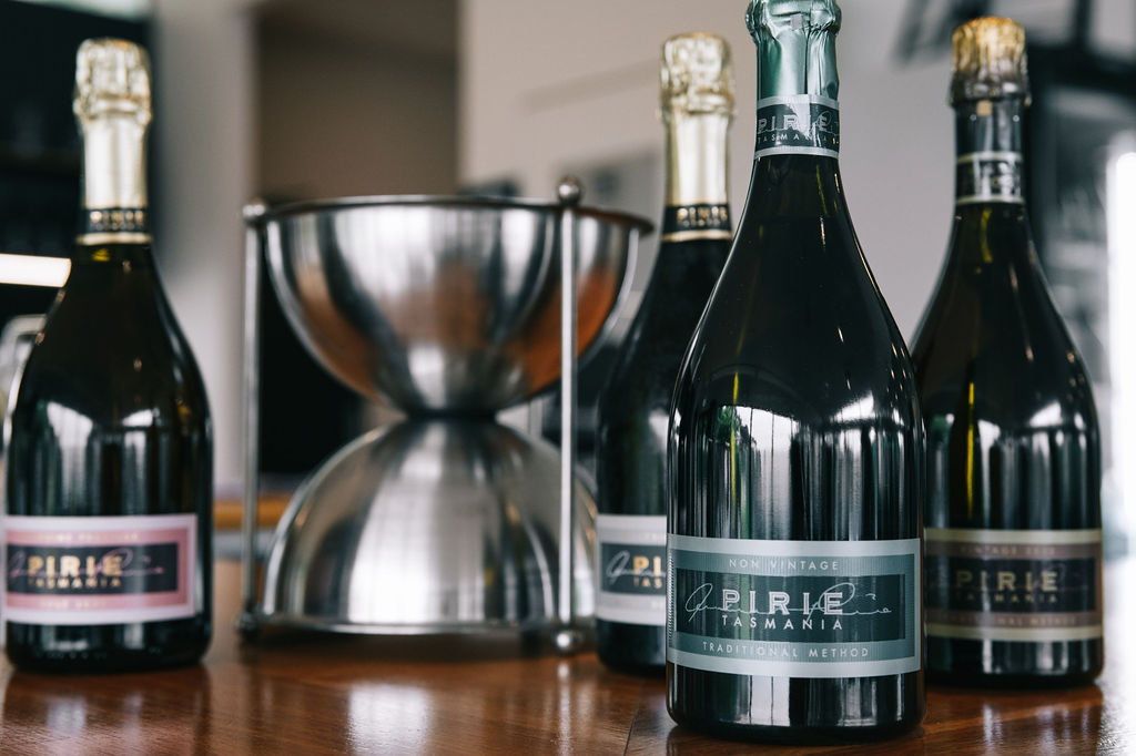 pirie wines on the tasting bench