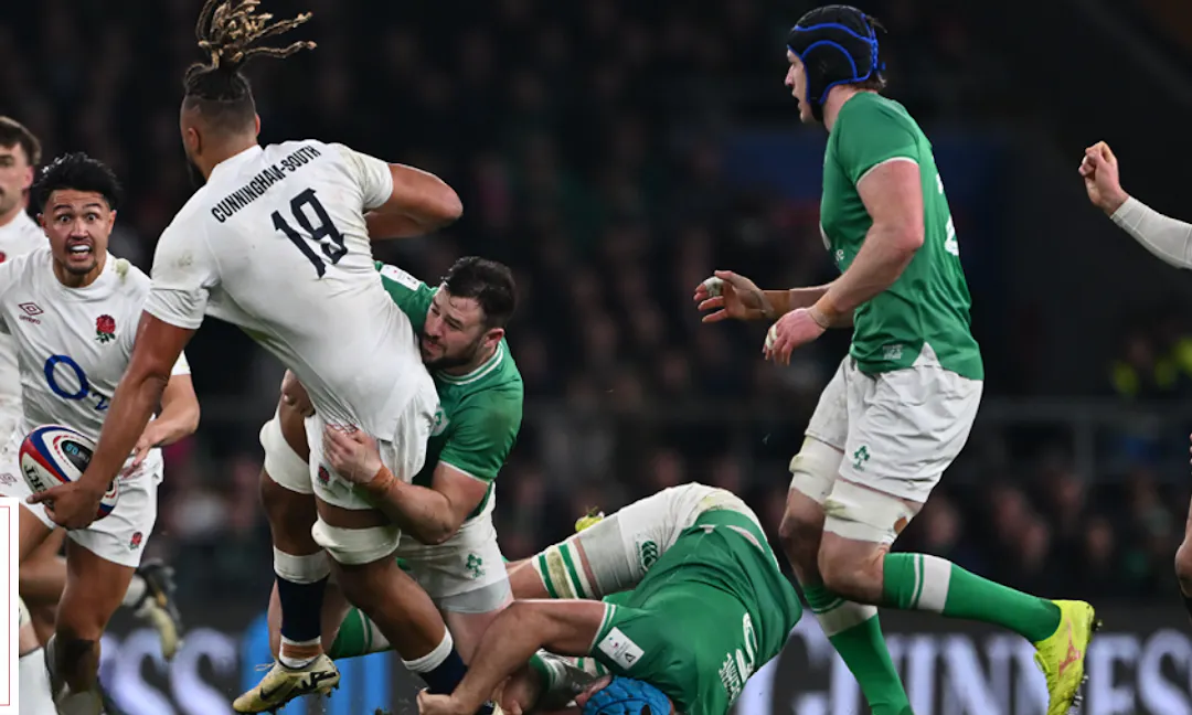 Rugby Tackle on pitch