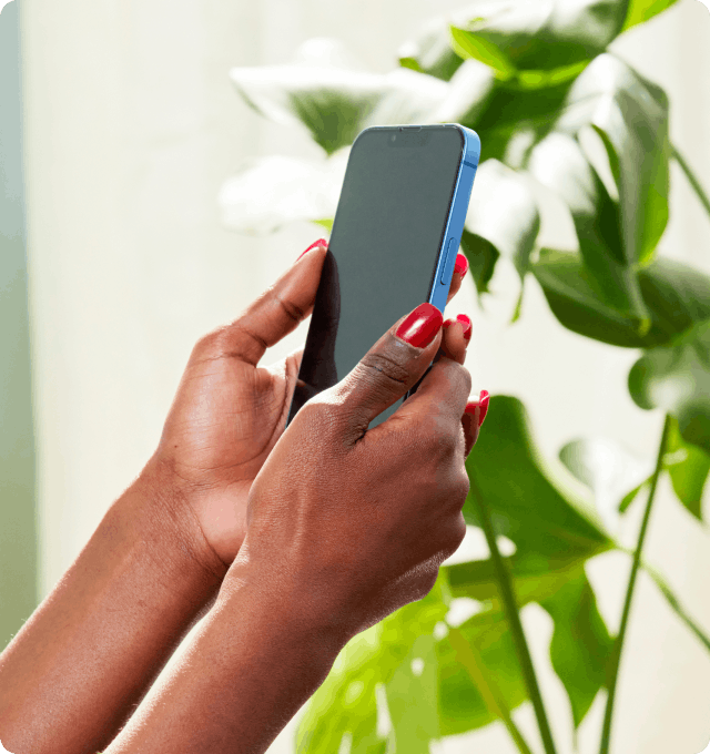 woman editing a video on her smartphone