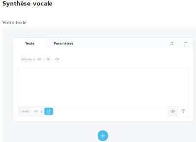 modifier vidéo en ligne synthèse vocale