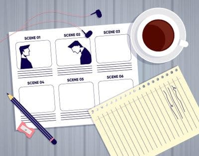 how to create storyboard table cofee