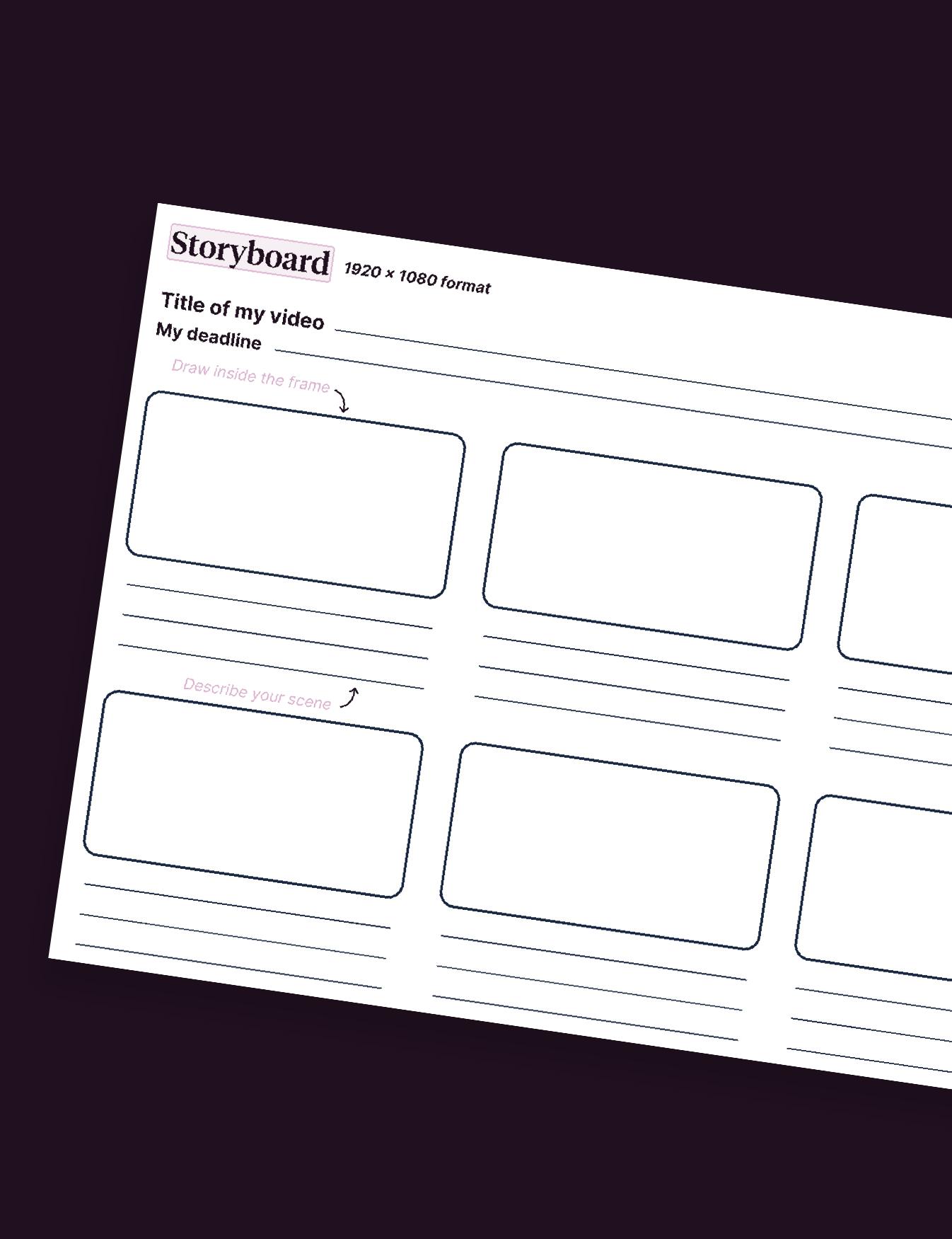 storyboard video