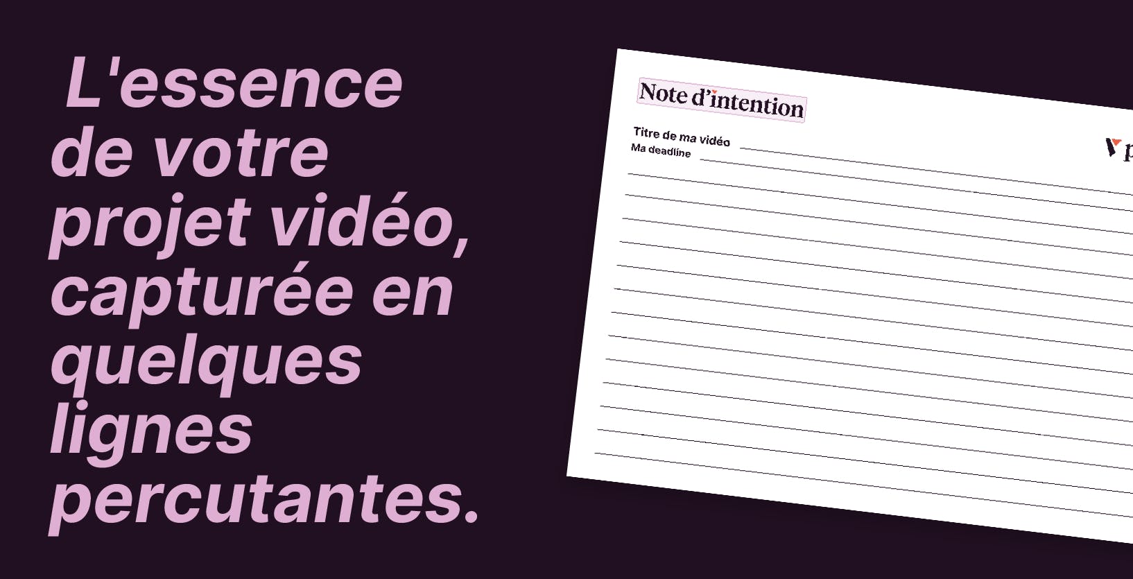 Note d'intention modèle