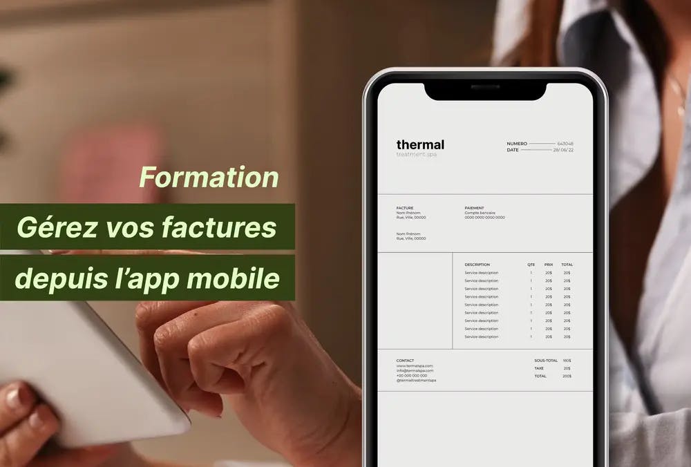 formation en vidéo sur une app mobile