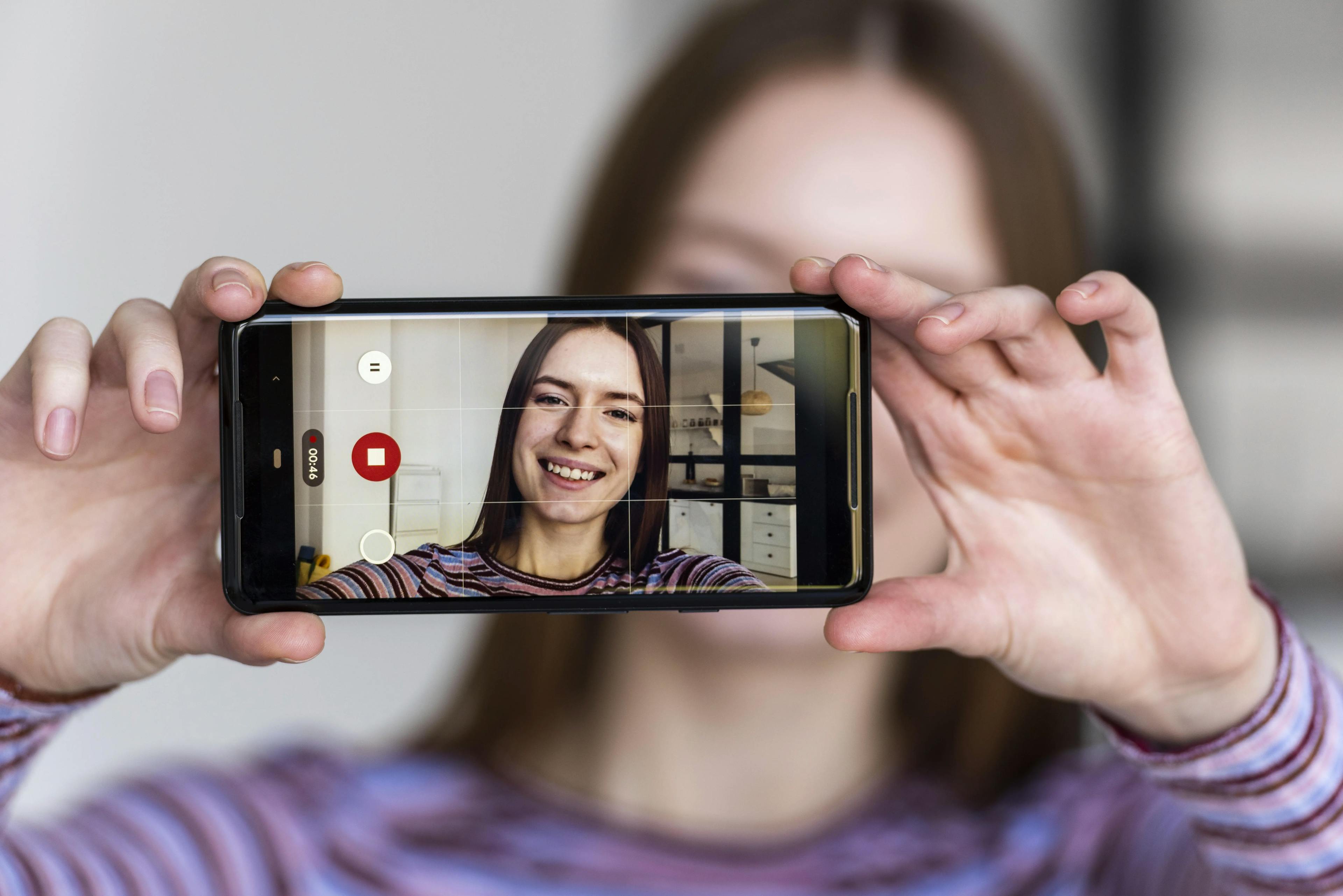 Woman makes promotional videos for brands