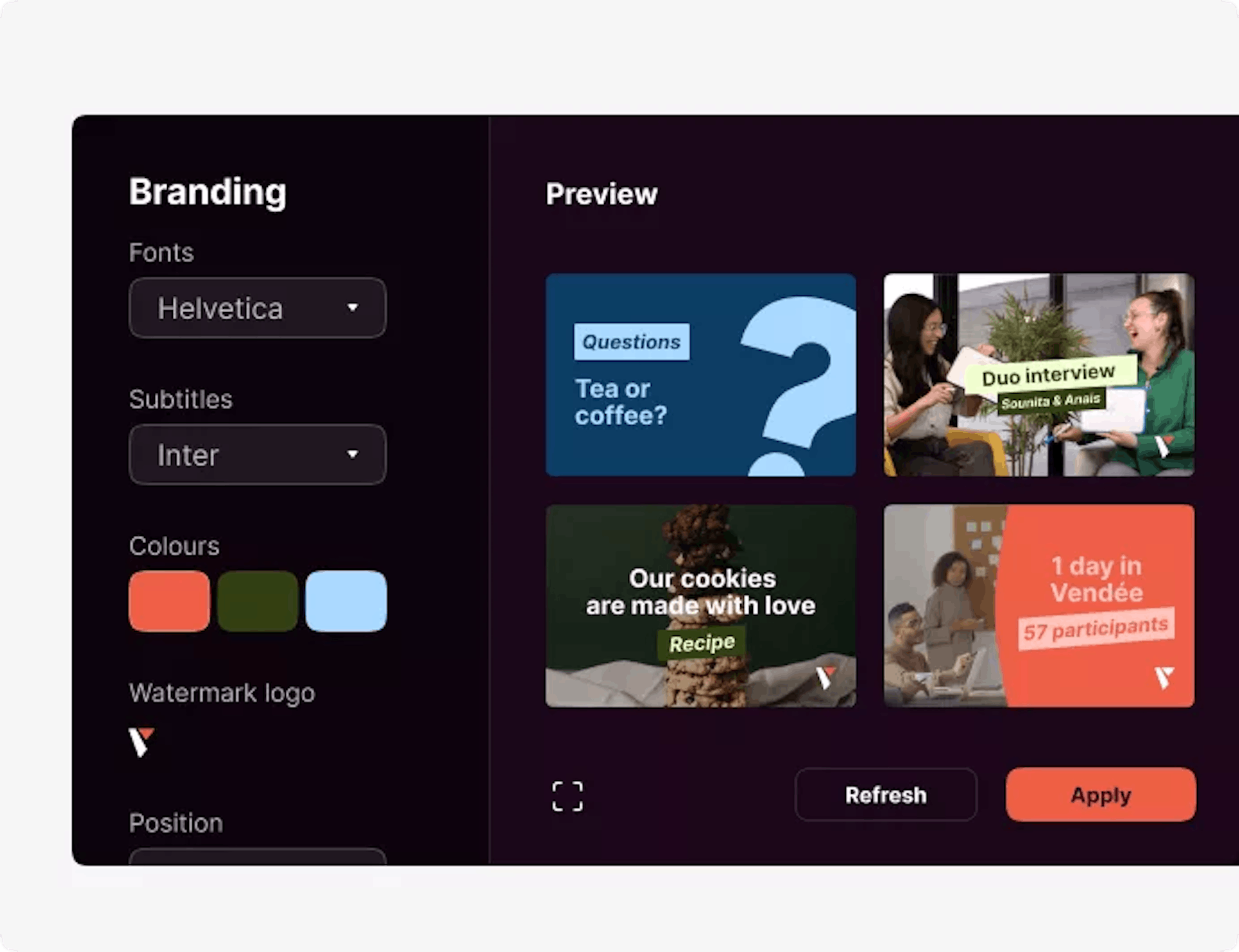 Create corporate branded videos with Pitchy's platform