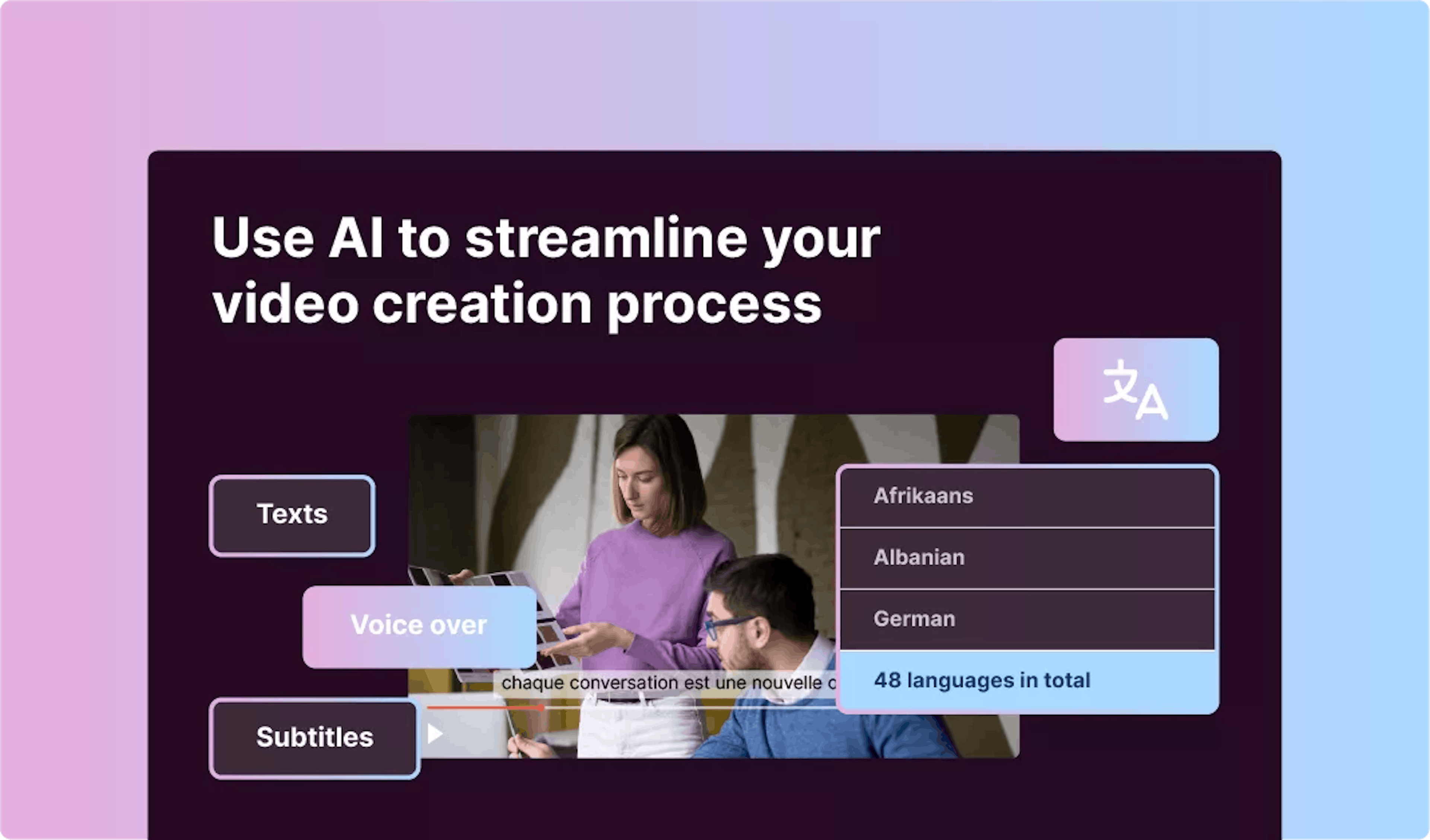 Pitchy's AI to streamline your video creation process