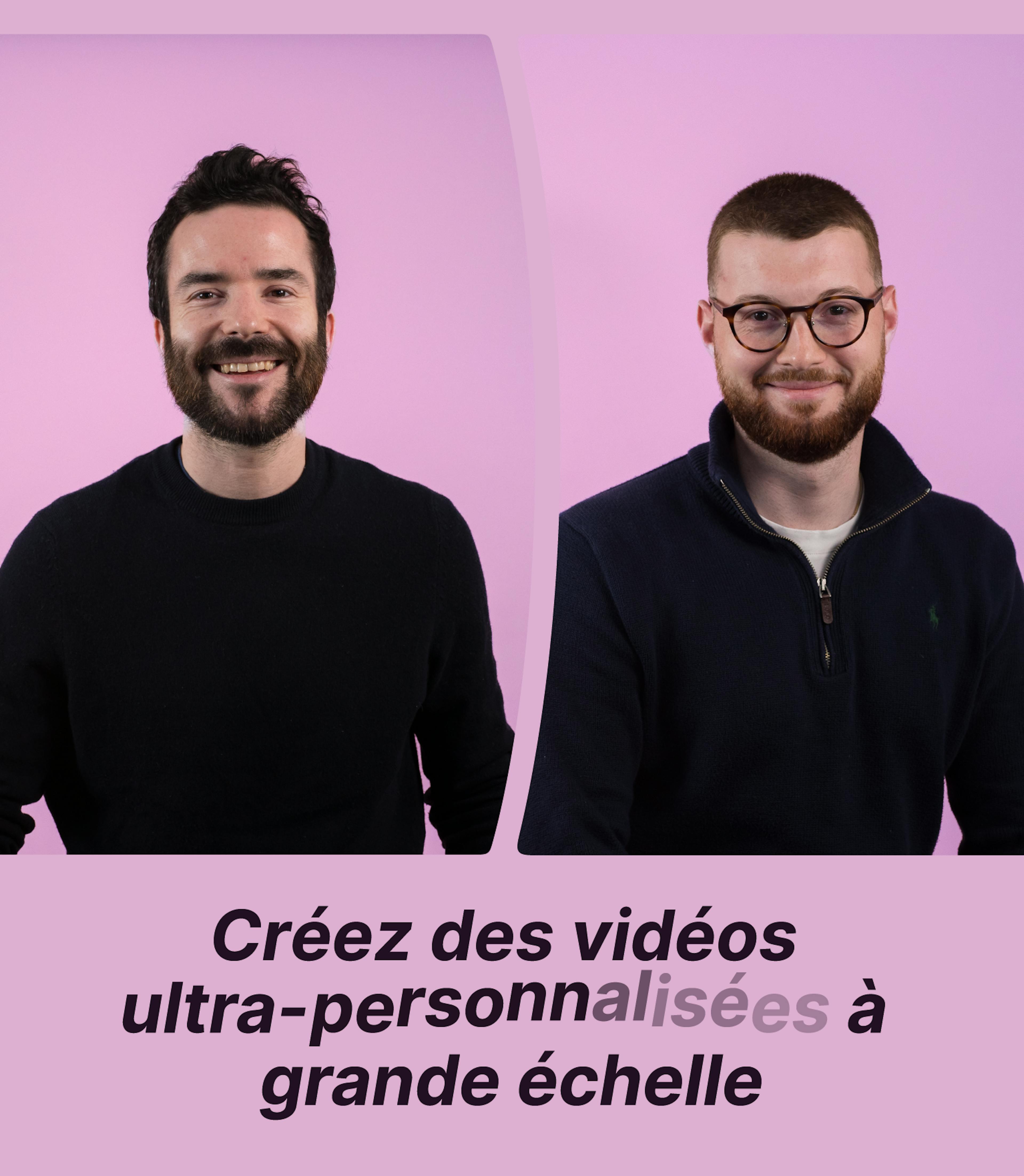 deux intervenants pour le webinar sur l'emailing vidéo personnalisé