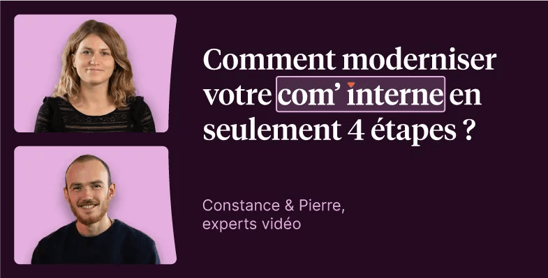 promotion du webinar sur la vidéo com' interne