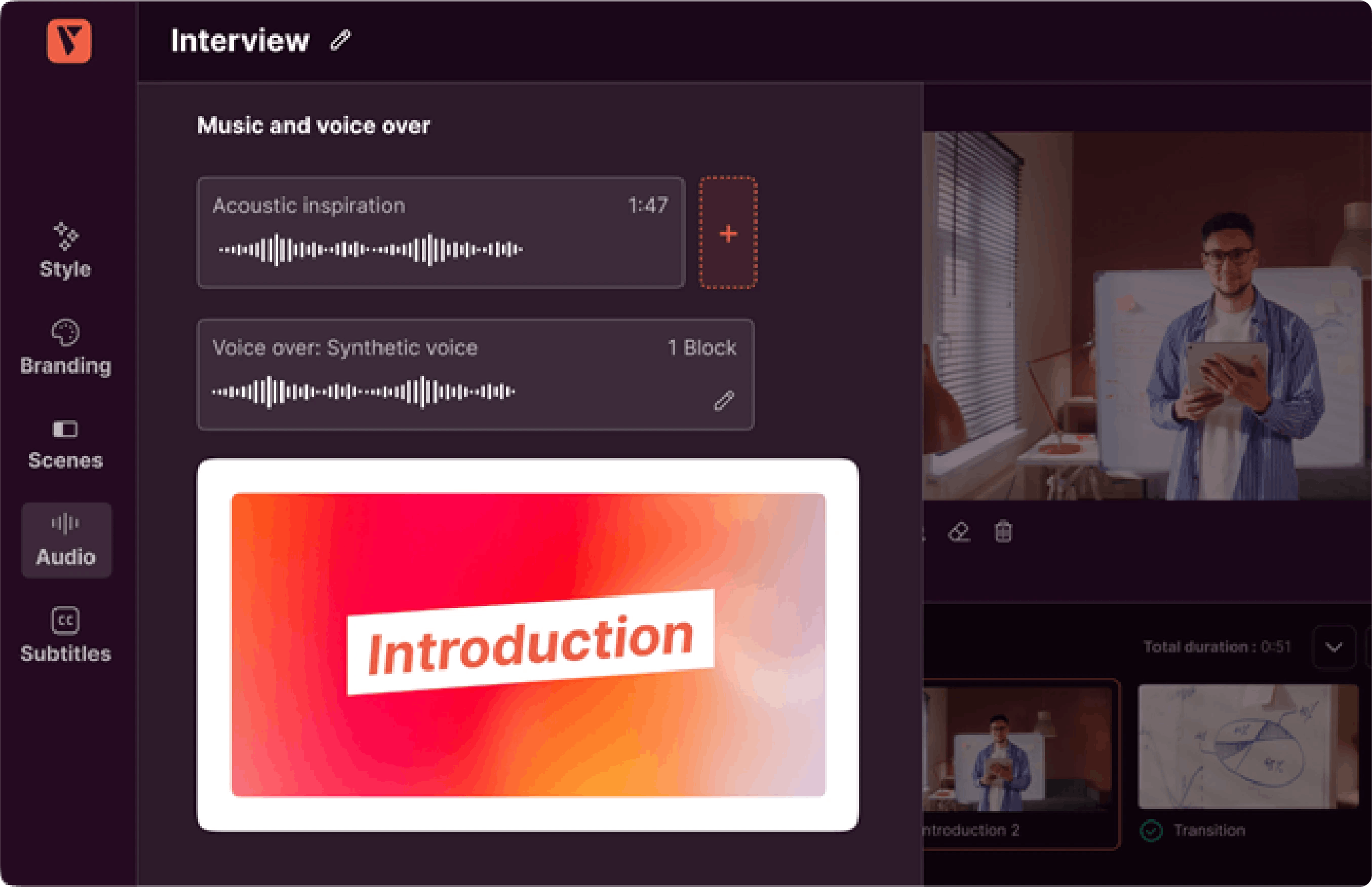 online video maker post production