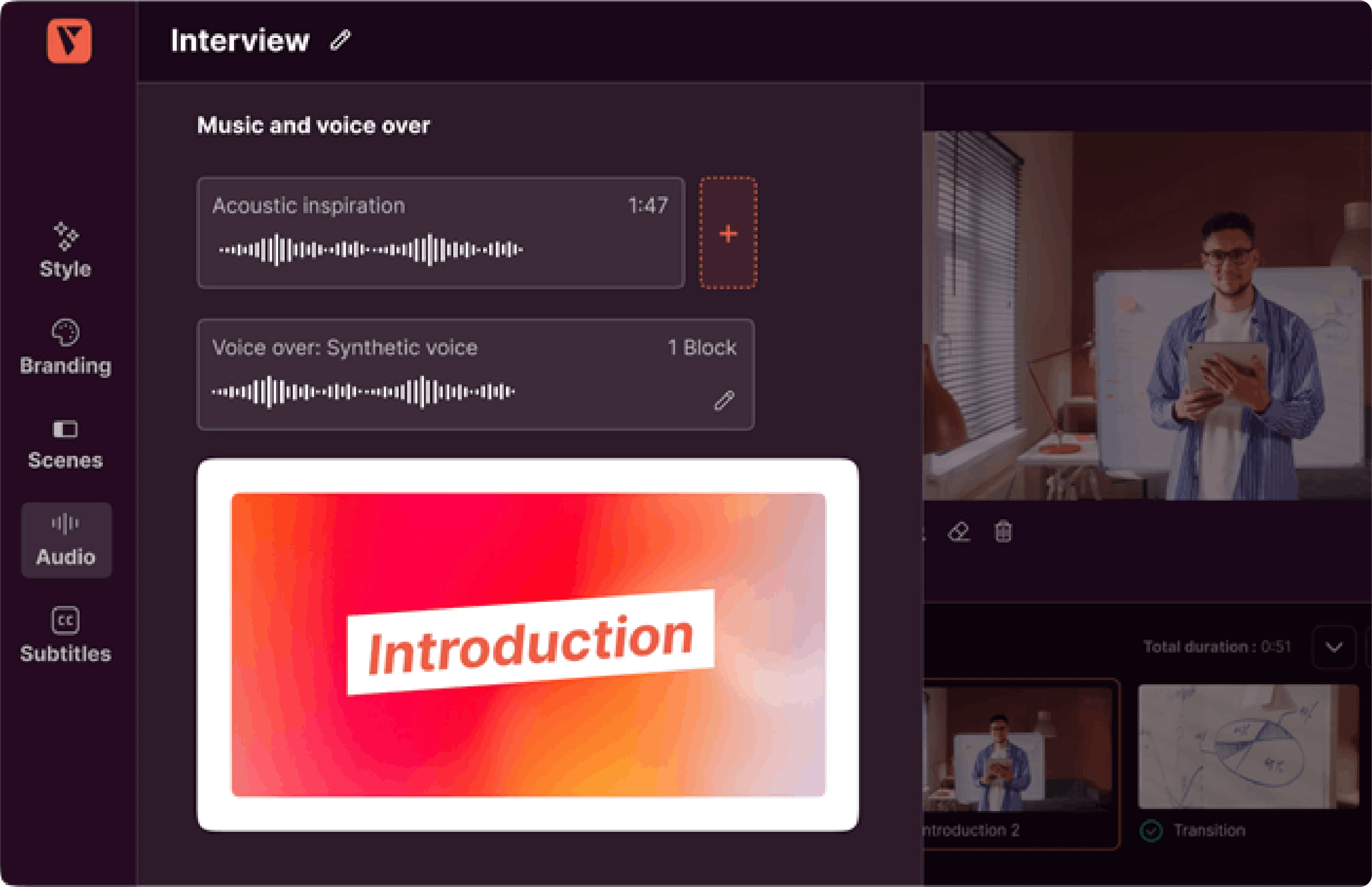 online video maker post production