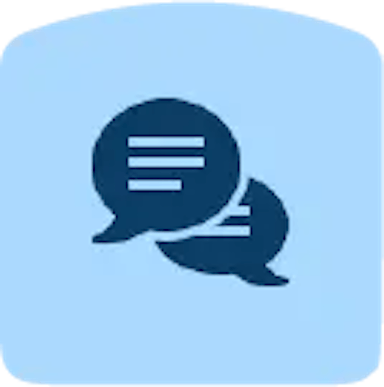 Icon Com' interne - Bulles de discussions