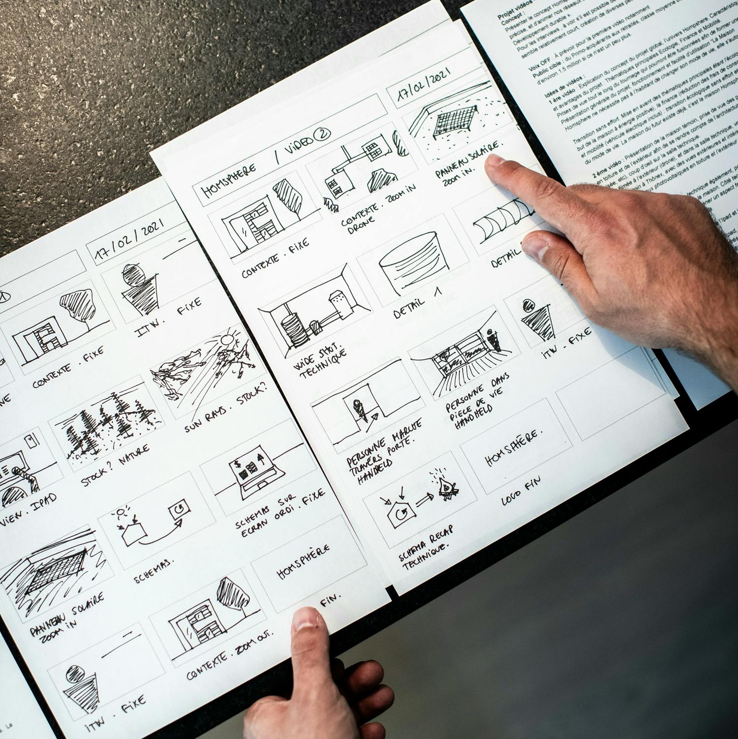 video storyboard 5 steps