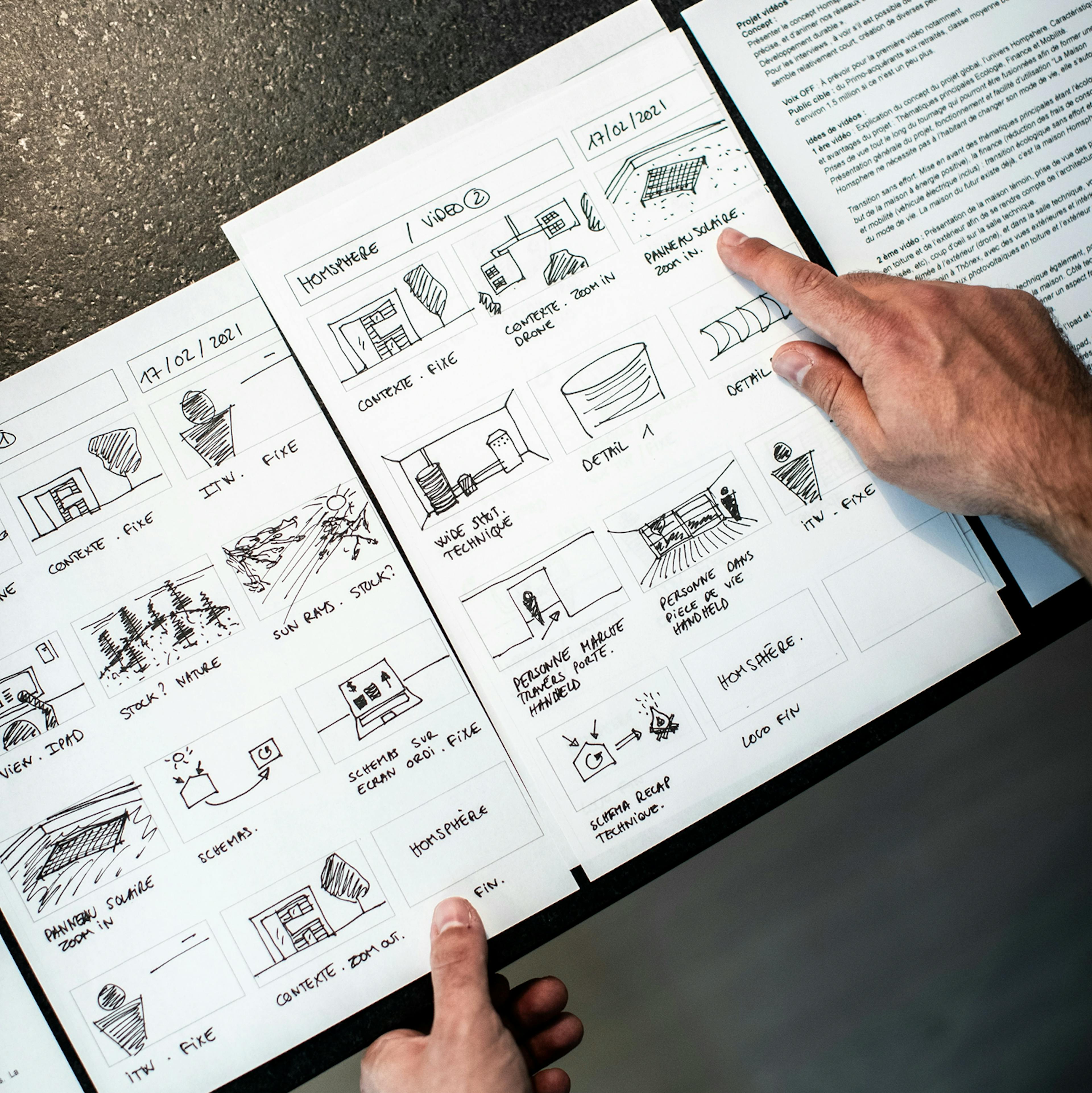 video storyboard 5 steps