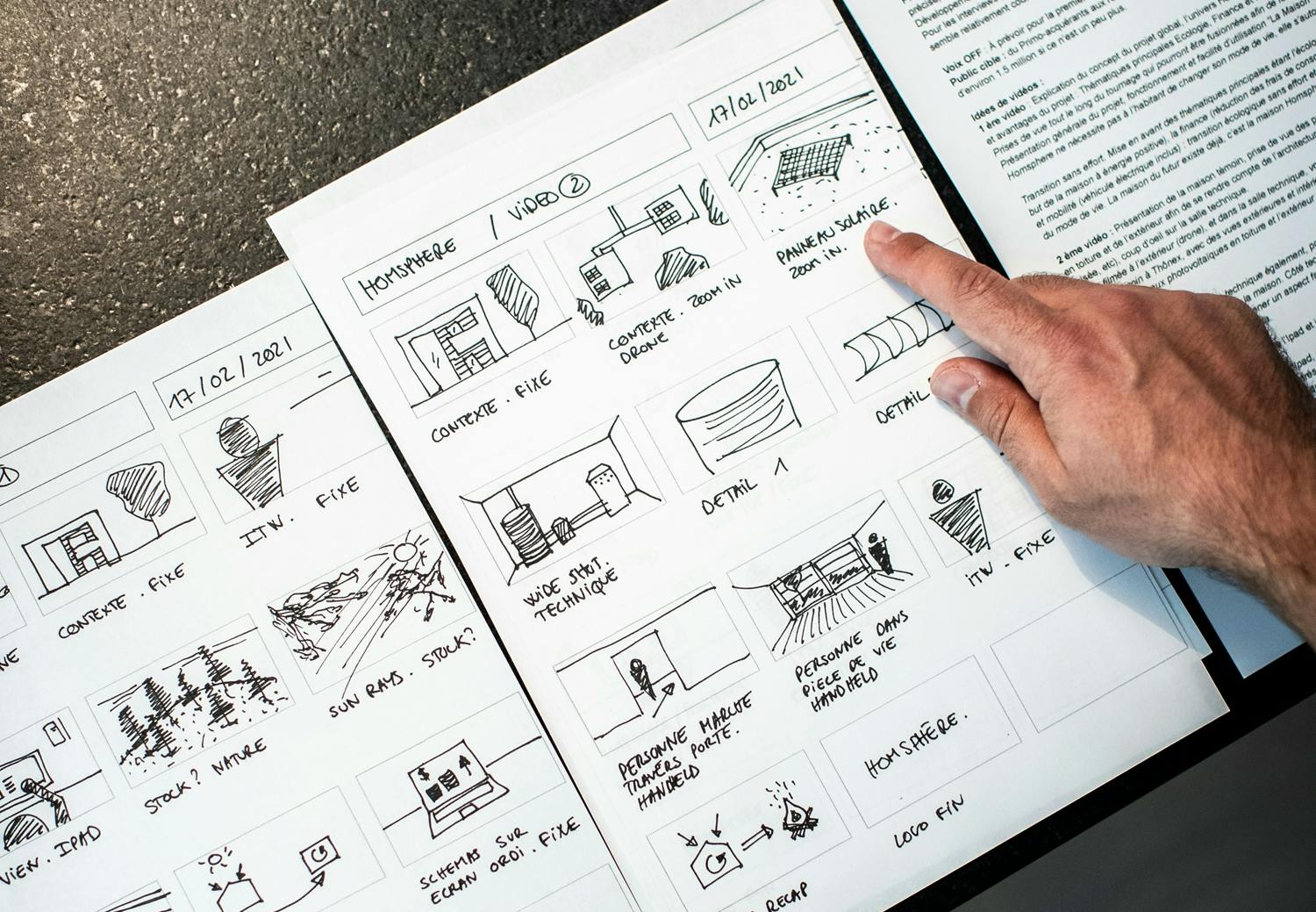 video storyboard 5 steps