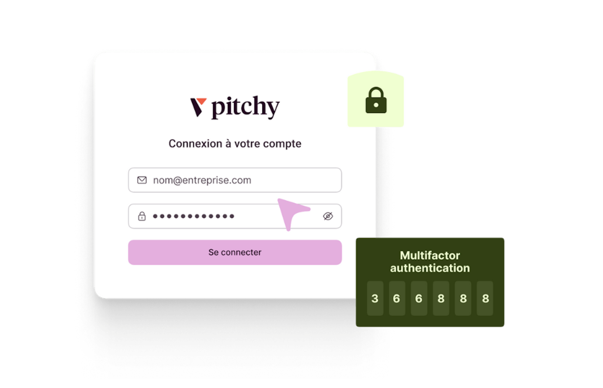 Connexion sécurisée - Pitchy