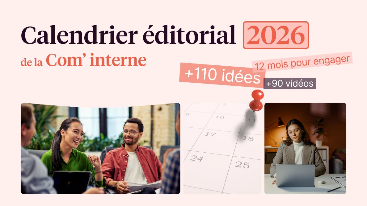 Calendrier de la communication interne 2026