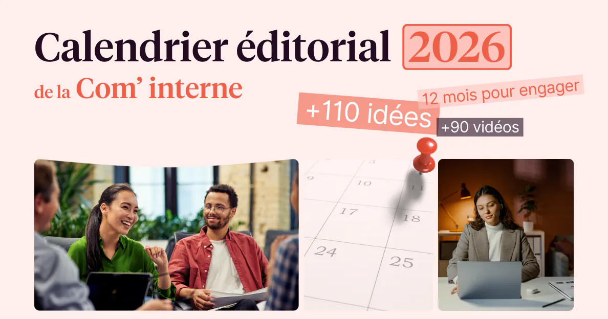 Calendrier de la communication interne 2026
