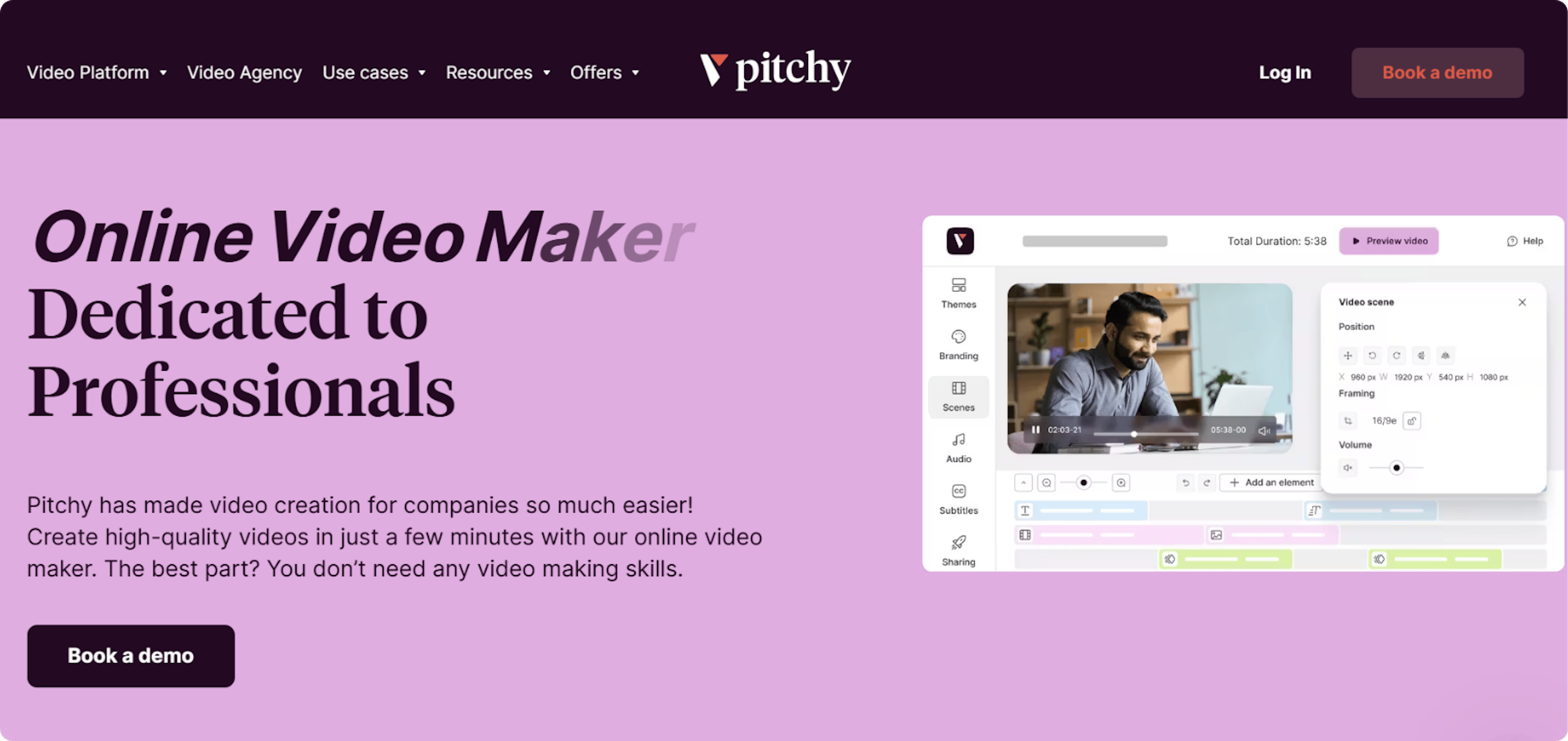 Pitchy a new video editing software platform for beginners