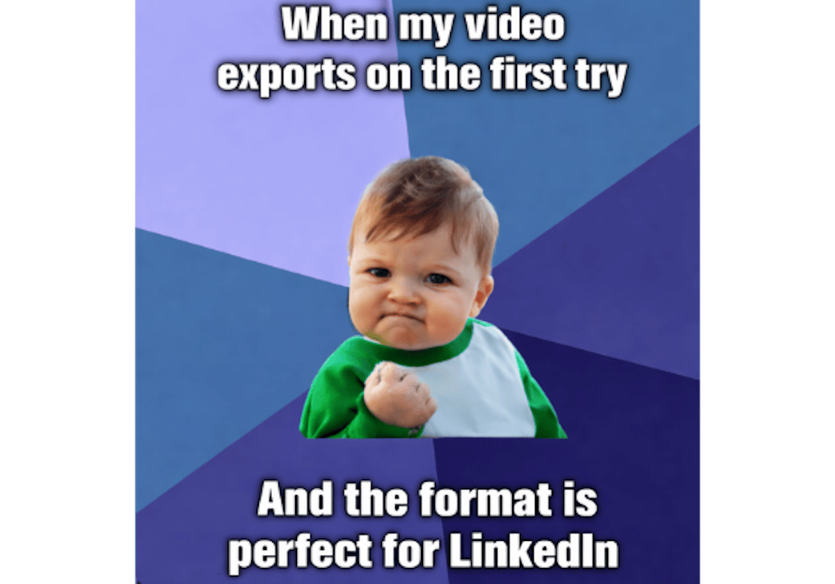 Meme video LinkedIn