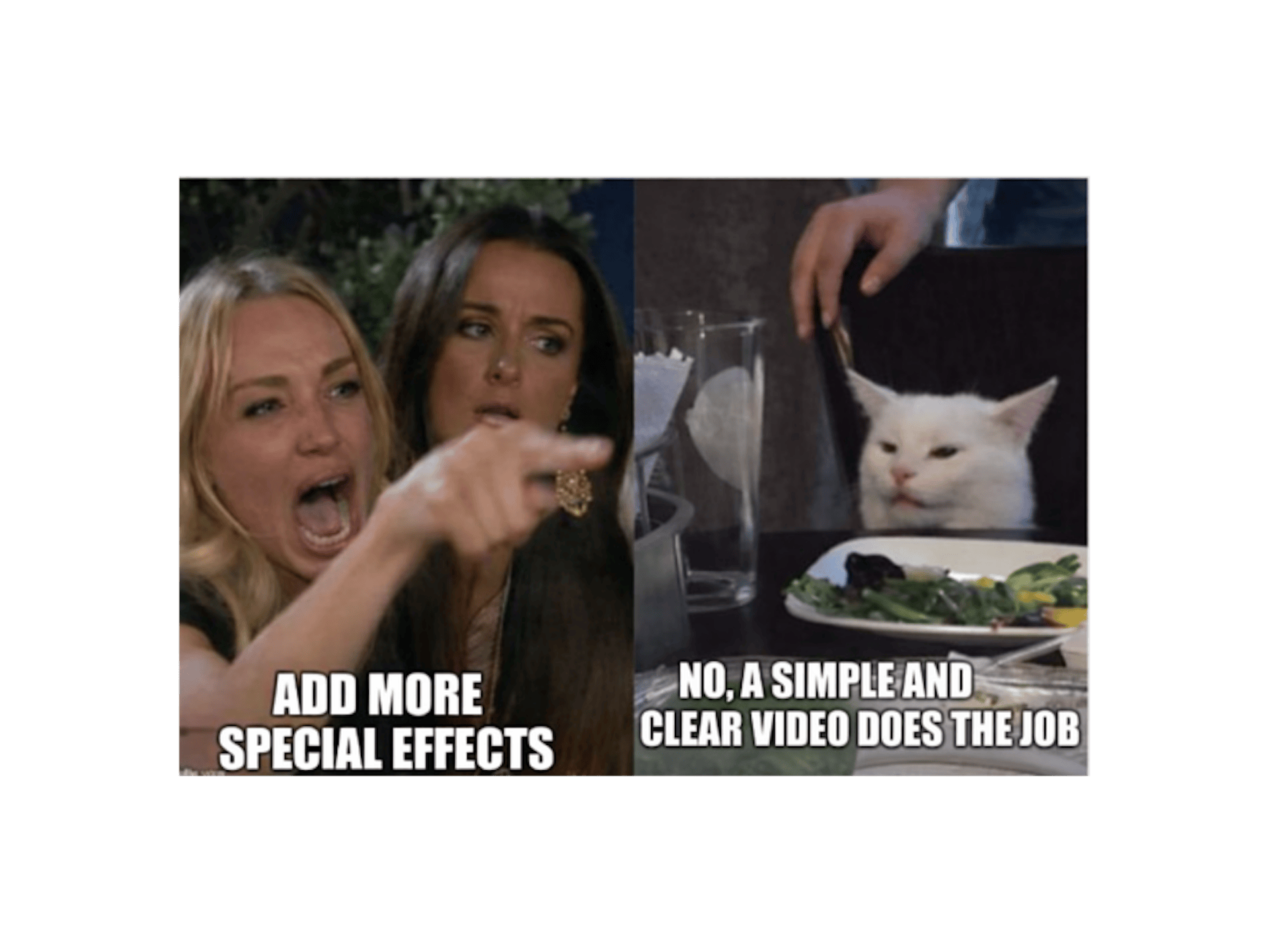 Special effects or not user-friendly video editing