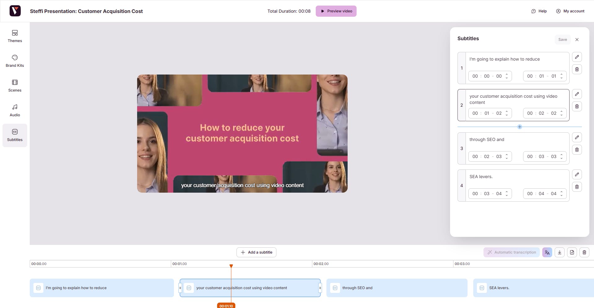 Pitchy Subtitles – How to easily edit videos