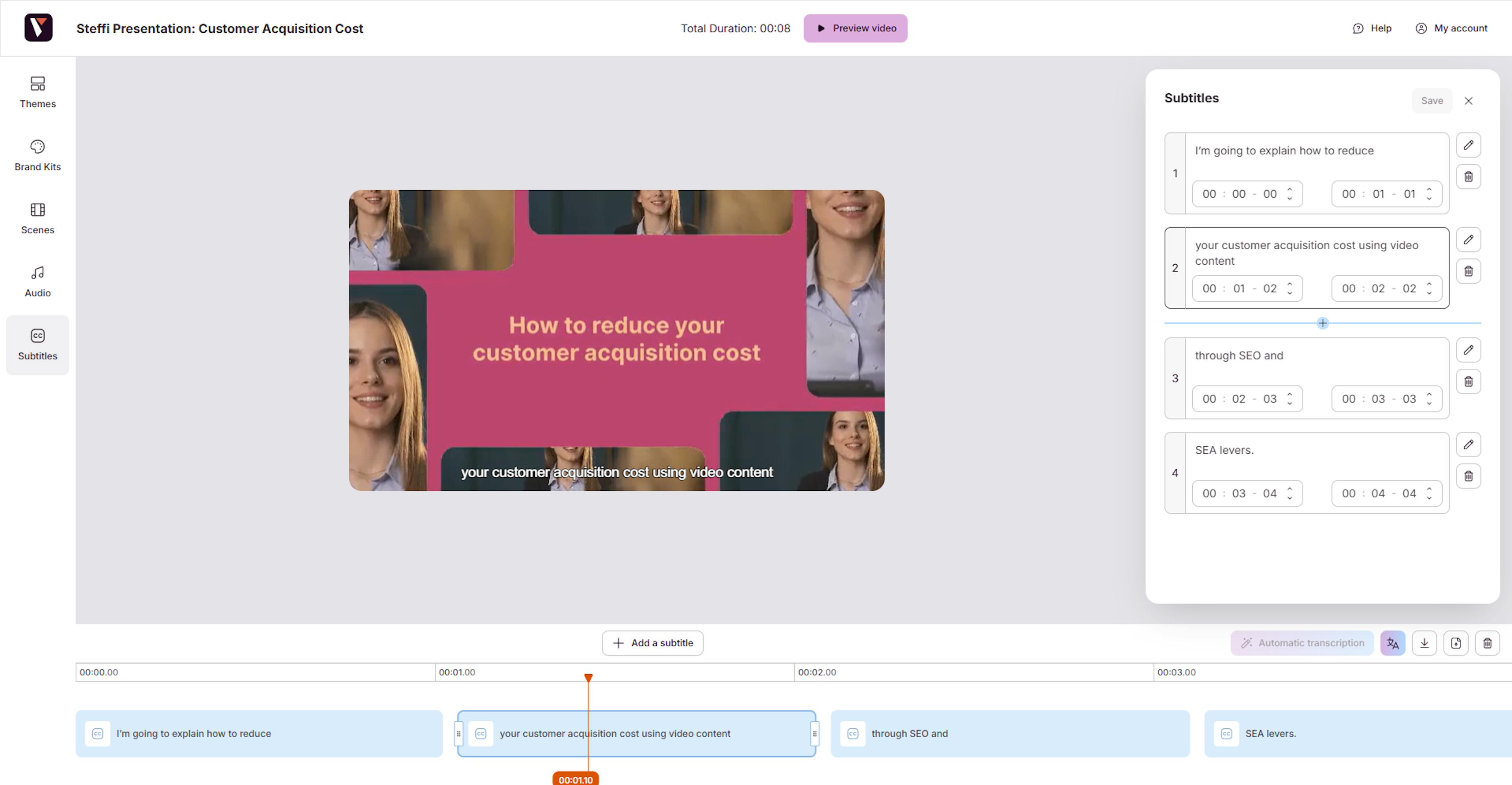 Pitchy Subtitles – How to easily edit videos