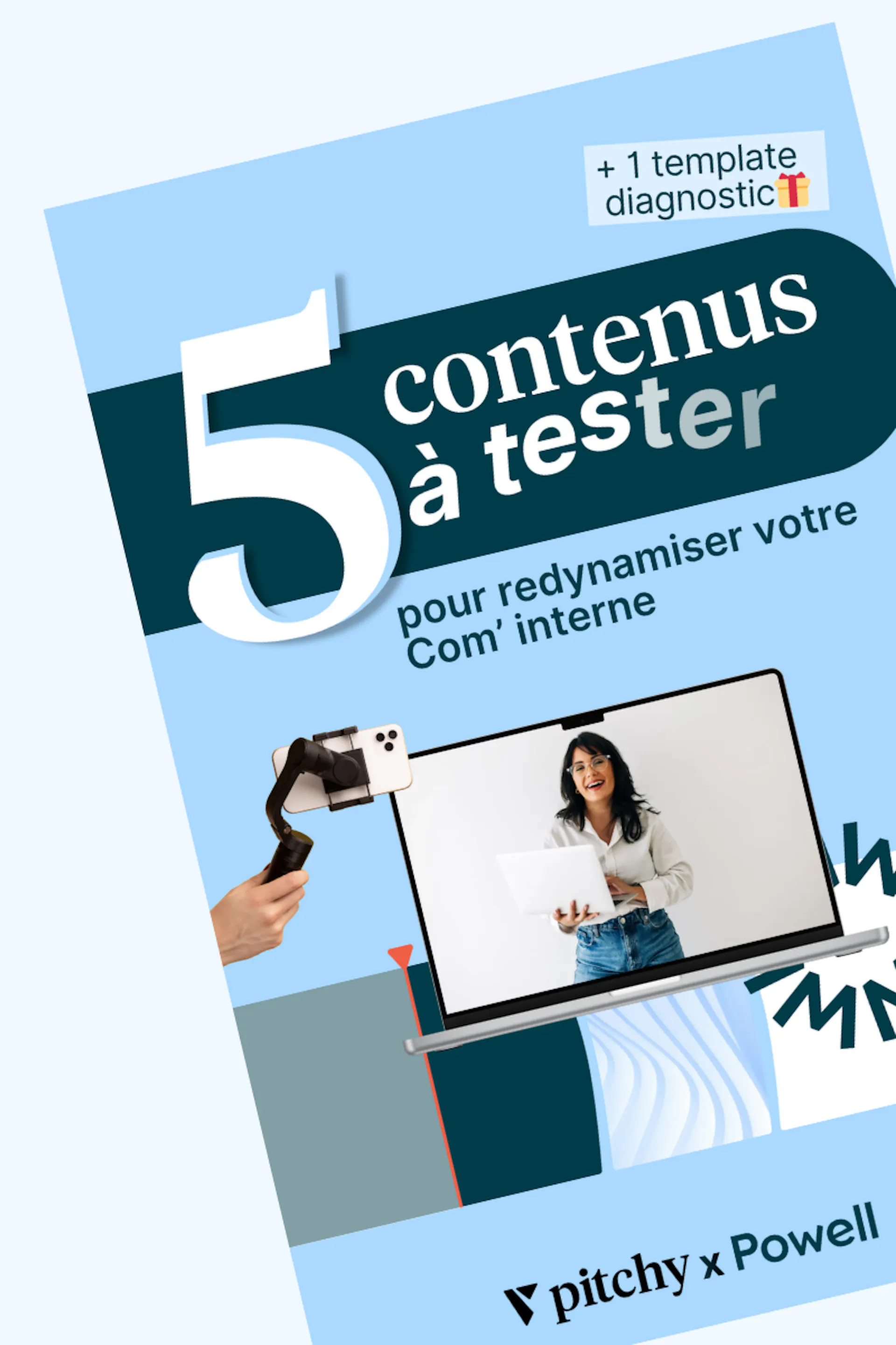 5 contenus à tester pour redynamiser sa communication interne - guide écrit par Powell et Pitchy