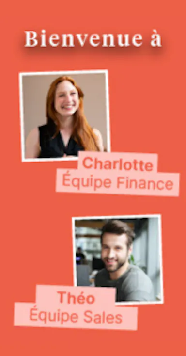 modèle vidéo newsletter onboarding charlotte théo