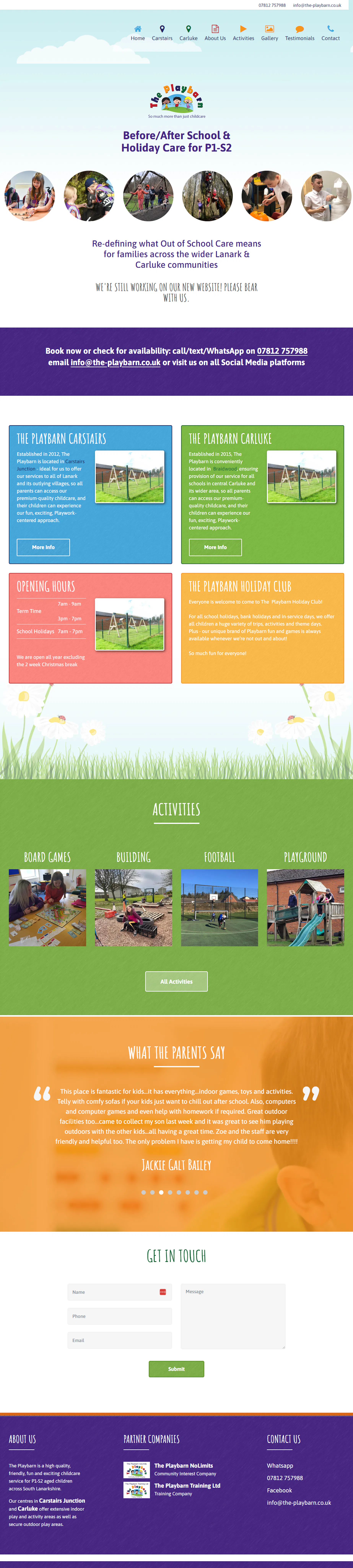 Local small business website