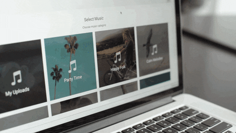Automatically synchronize your slideshow images with the beat of the music