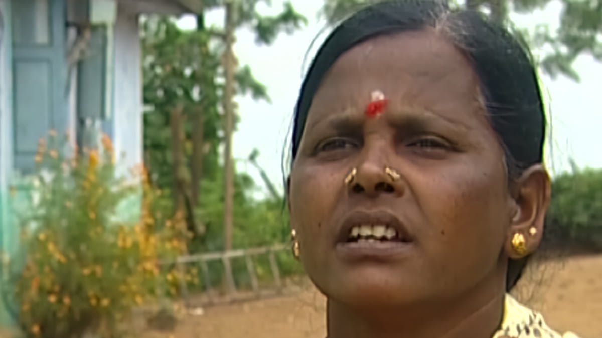 Closeup of woman's face 