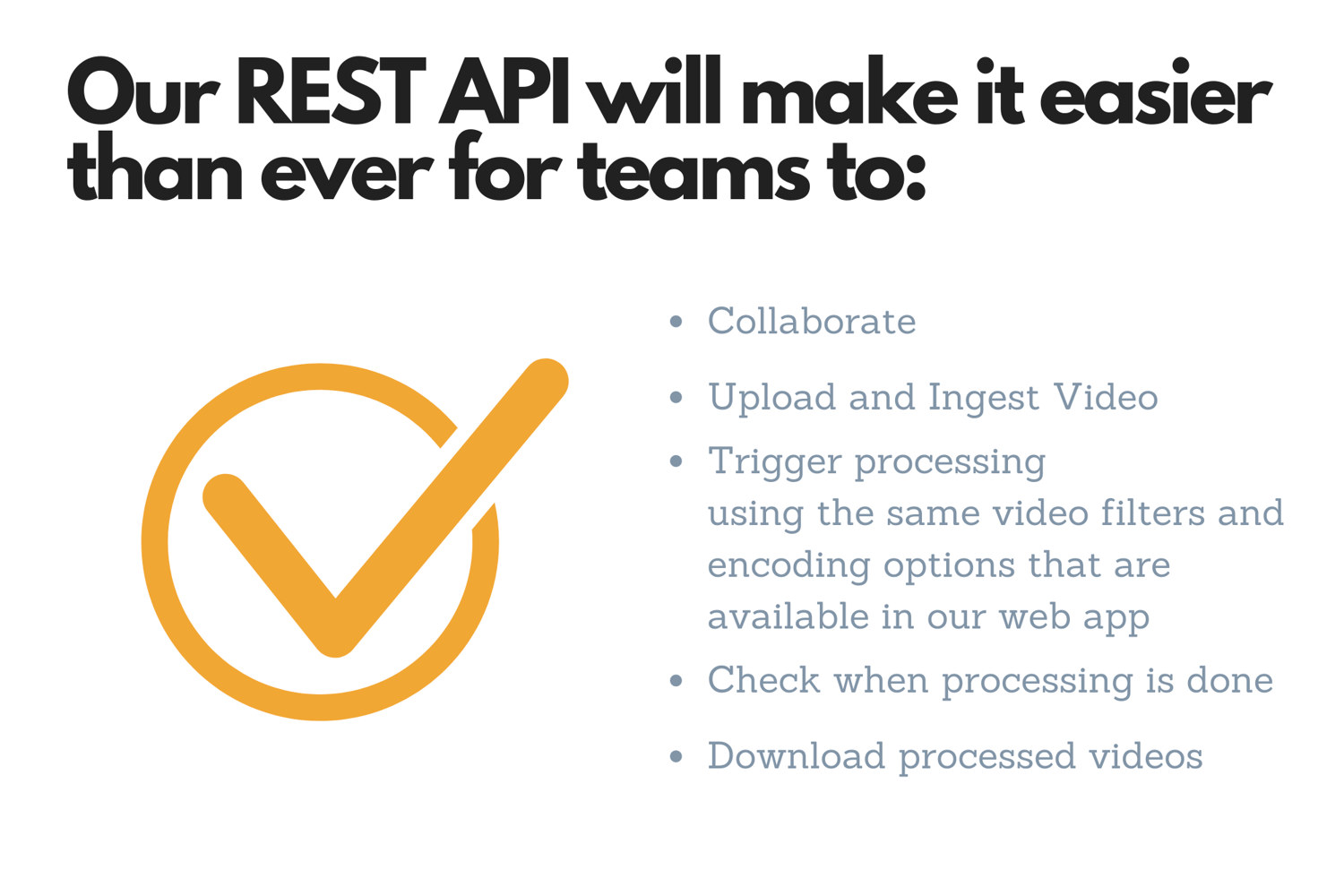 Graphic illustration of REST API features and benefits. 